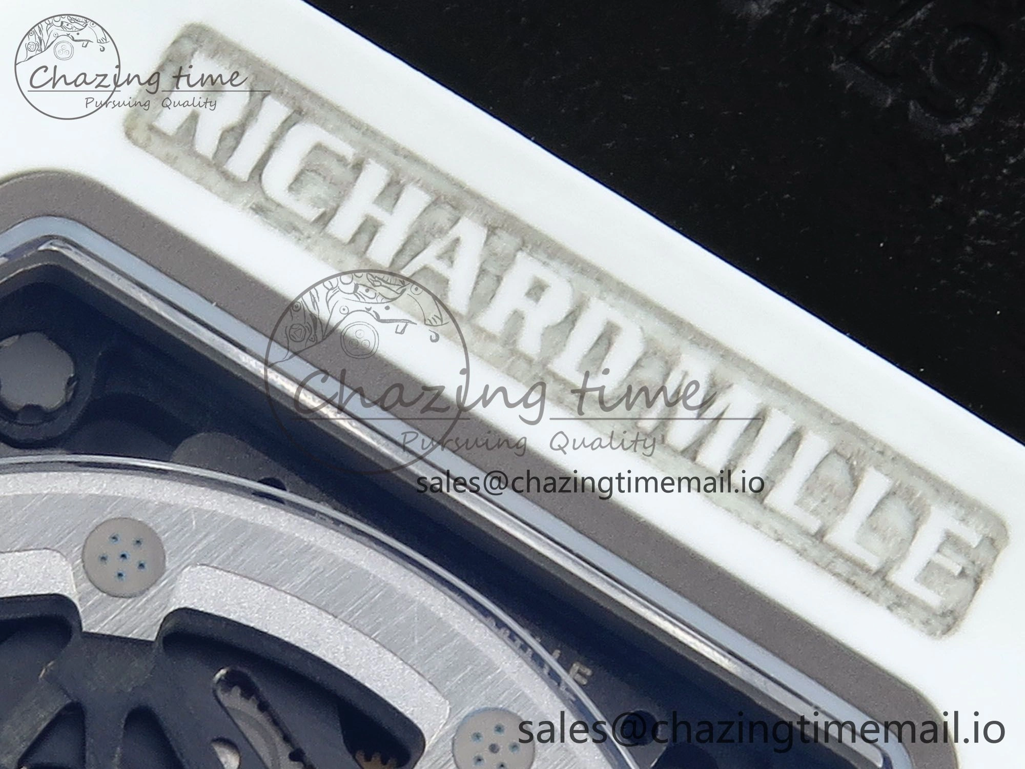 Custom Made RM67-02 White NTPT France Dial on Red Nylon strap CRMA7 Clone