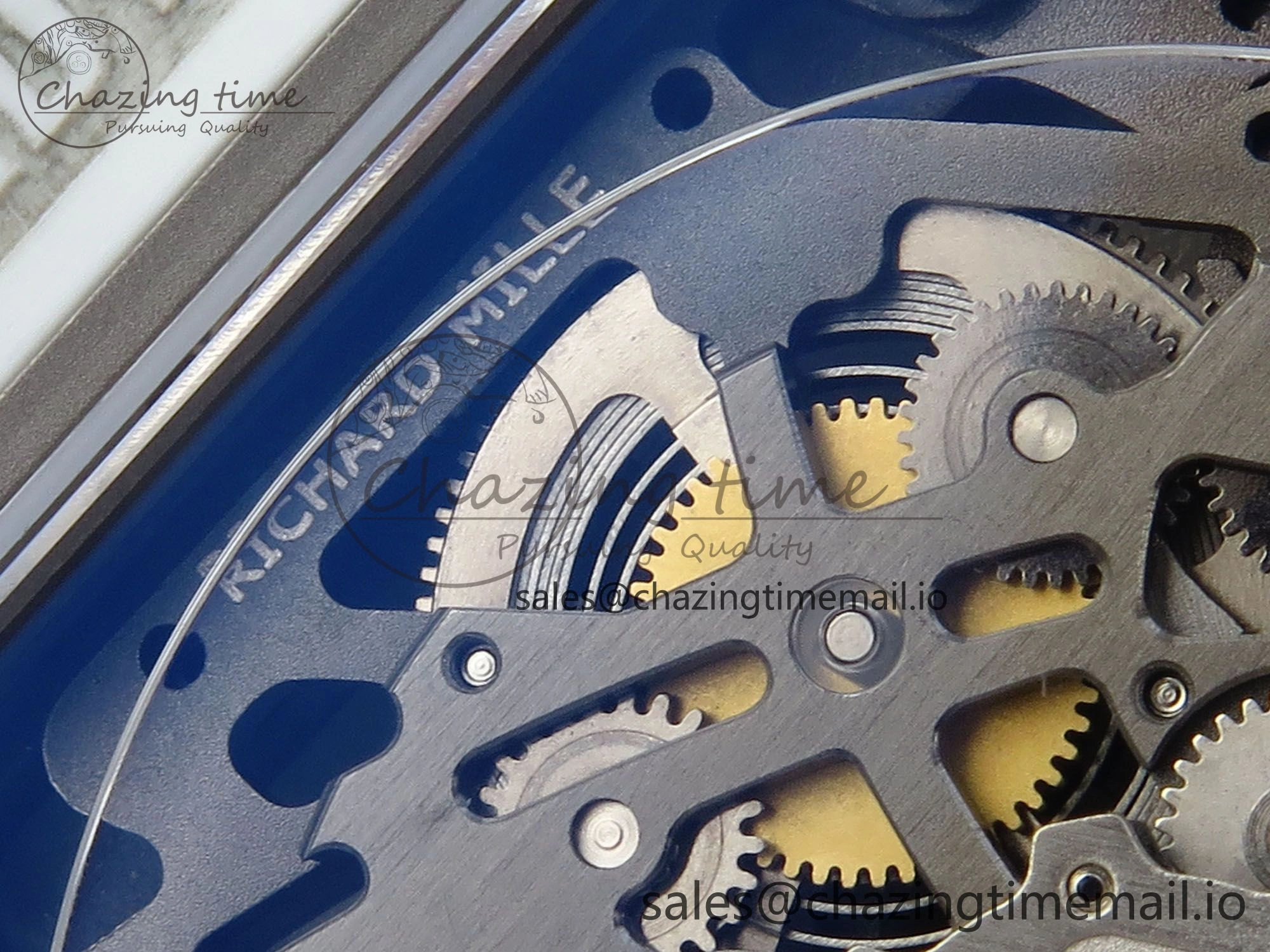 Custom Made RM67-02 White NTPT France Dial on Red Nylon strap CRMA7 Clone