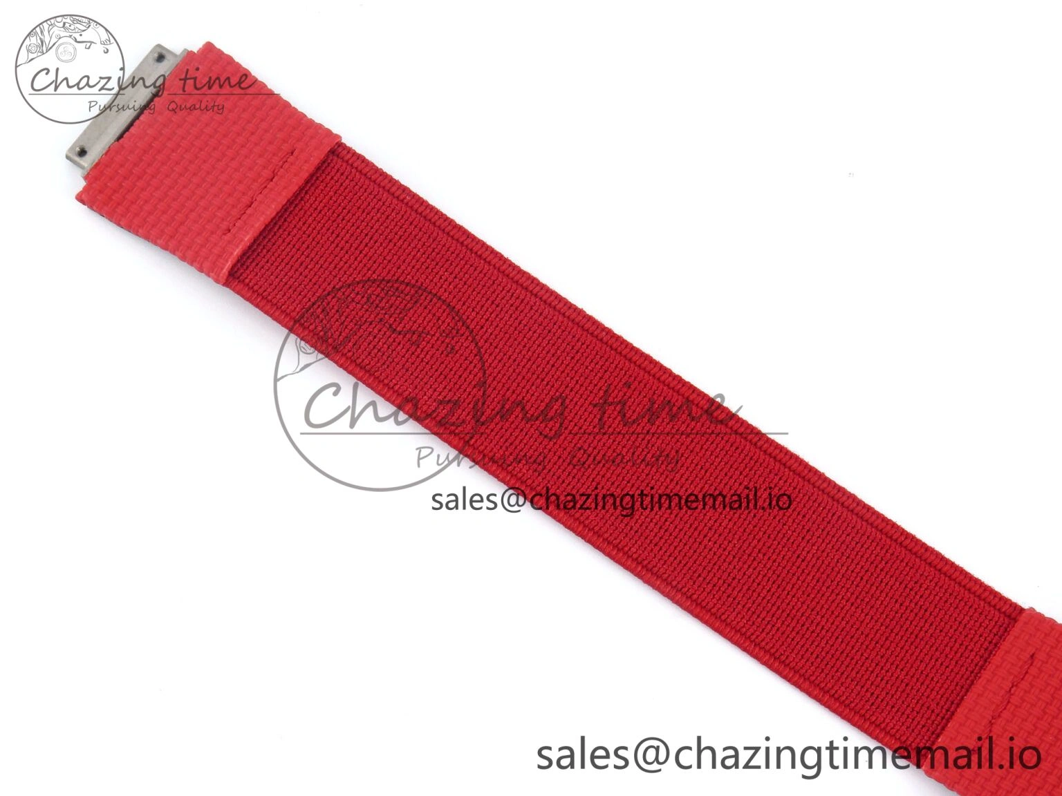 Custom Made RM67-02 White NTPT France Dial on Red Nylon strap CRMA7 Clone