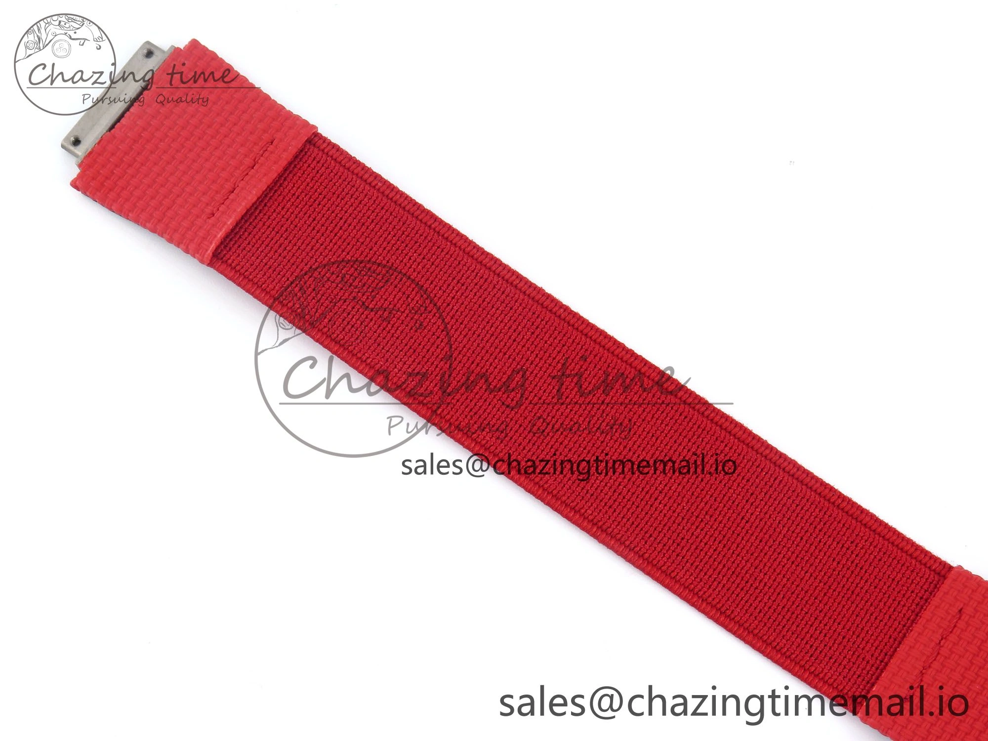Custom Made RM67-02 White NTPT France Dial on Red Nylon strap CRMA7 Clone