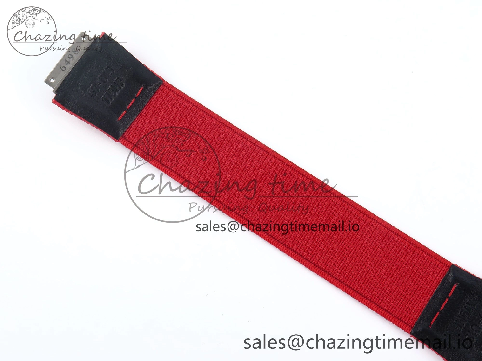 Custom Made RM67-02 White NTPT France Dial on Red Nylon strap CRMA7 Clone