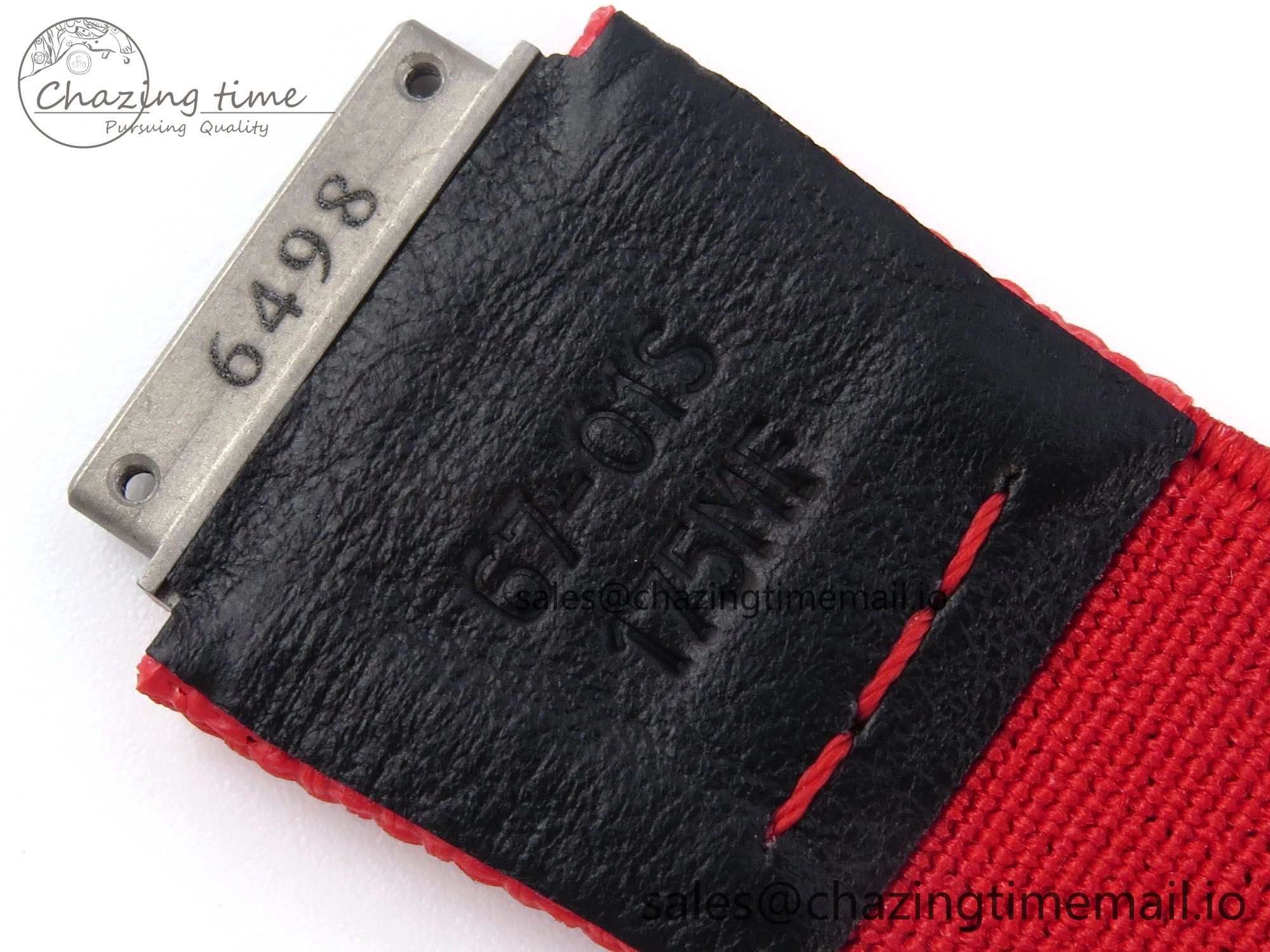 Custom Made RM67-02 White NTPT France Dial on Red Nylon strap CRMA7 Clone