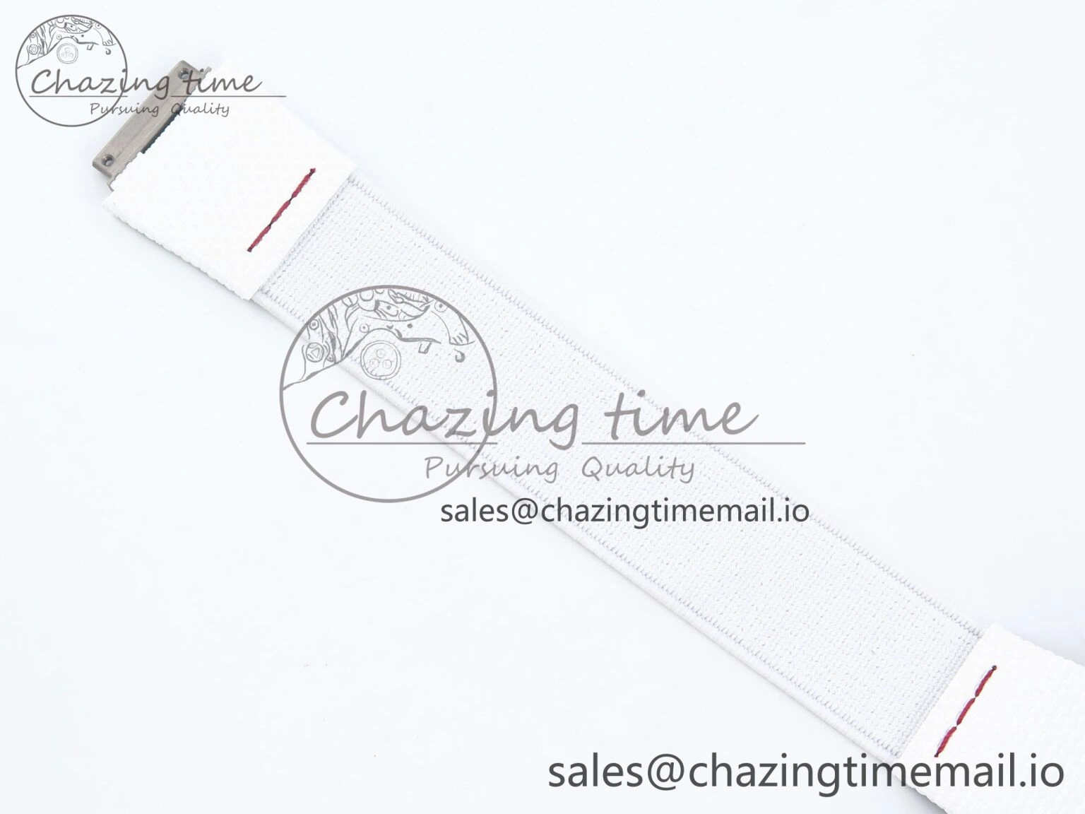 Custom Made RM67-02 White NTPT France Dial on White Nylon strap CRMA7 Clone