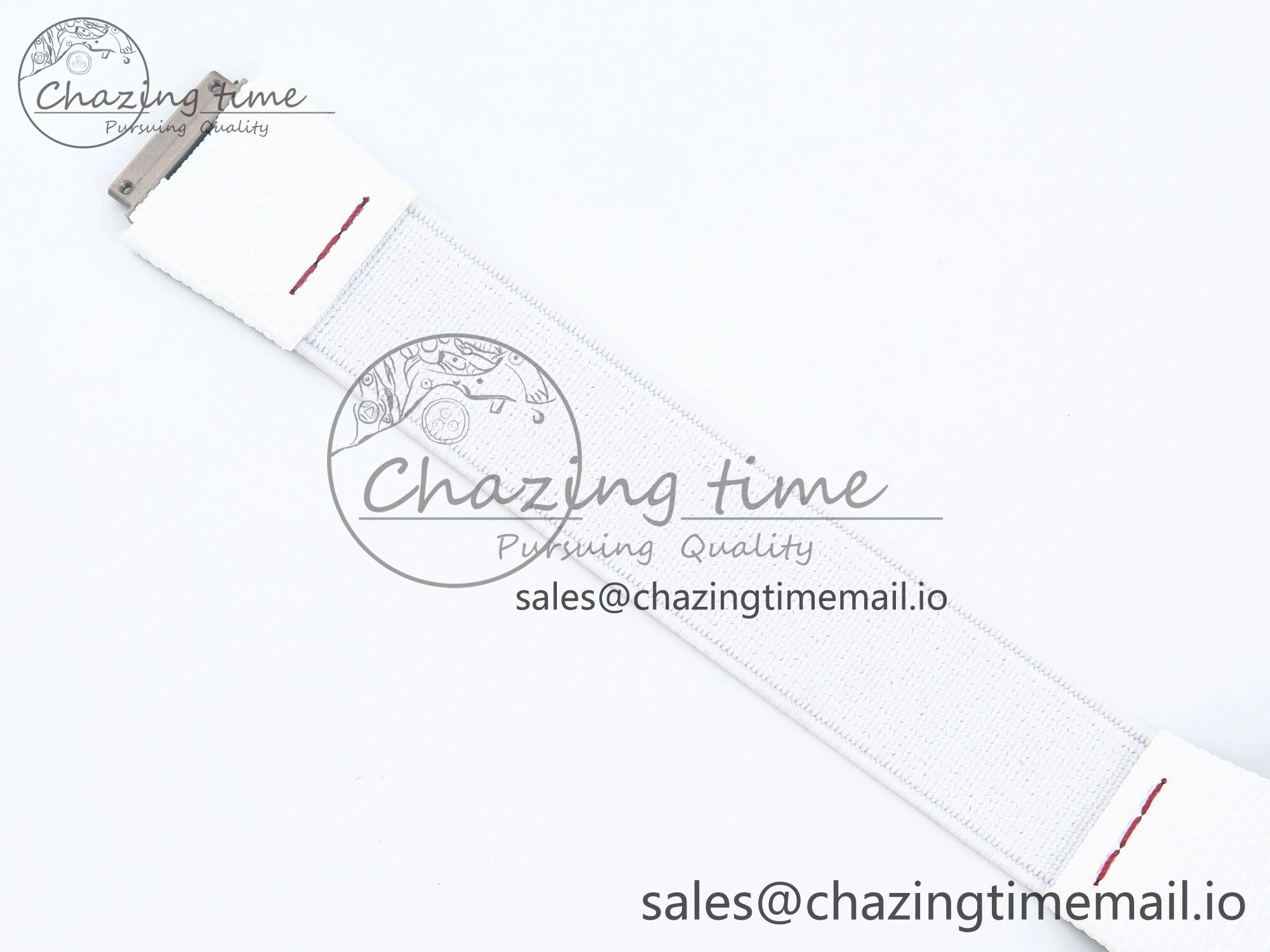 Custom Made RM67-02 White NTPT France Dial on White Nylon strap CRMA7 Clone