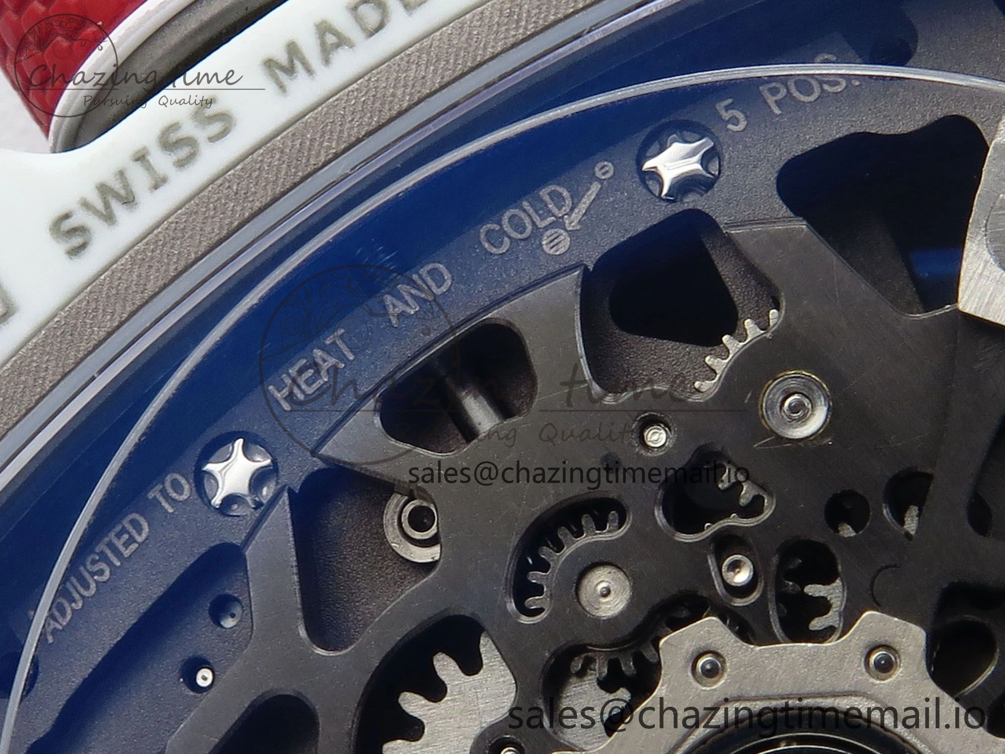 Custom Made RM67-02 White NTPT France Dial on White Nylon strap CRMA7 Clone