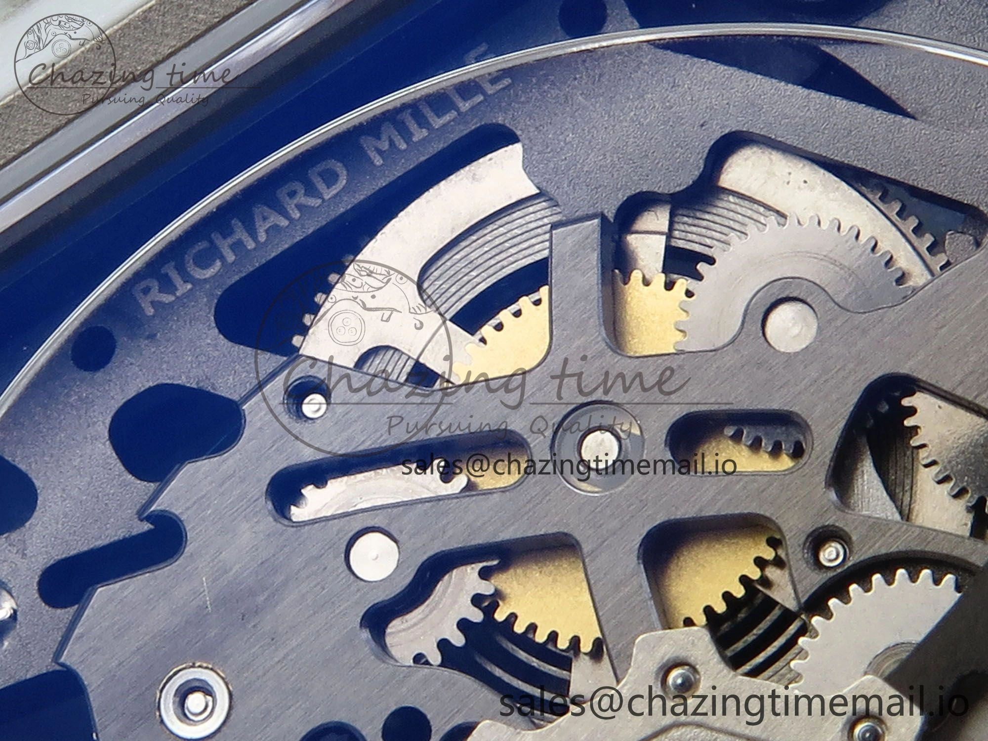 Custom Made RM67-02 White NTPT France Dial on White Nylon strap CRMA7 Clone
