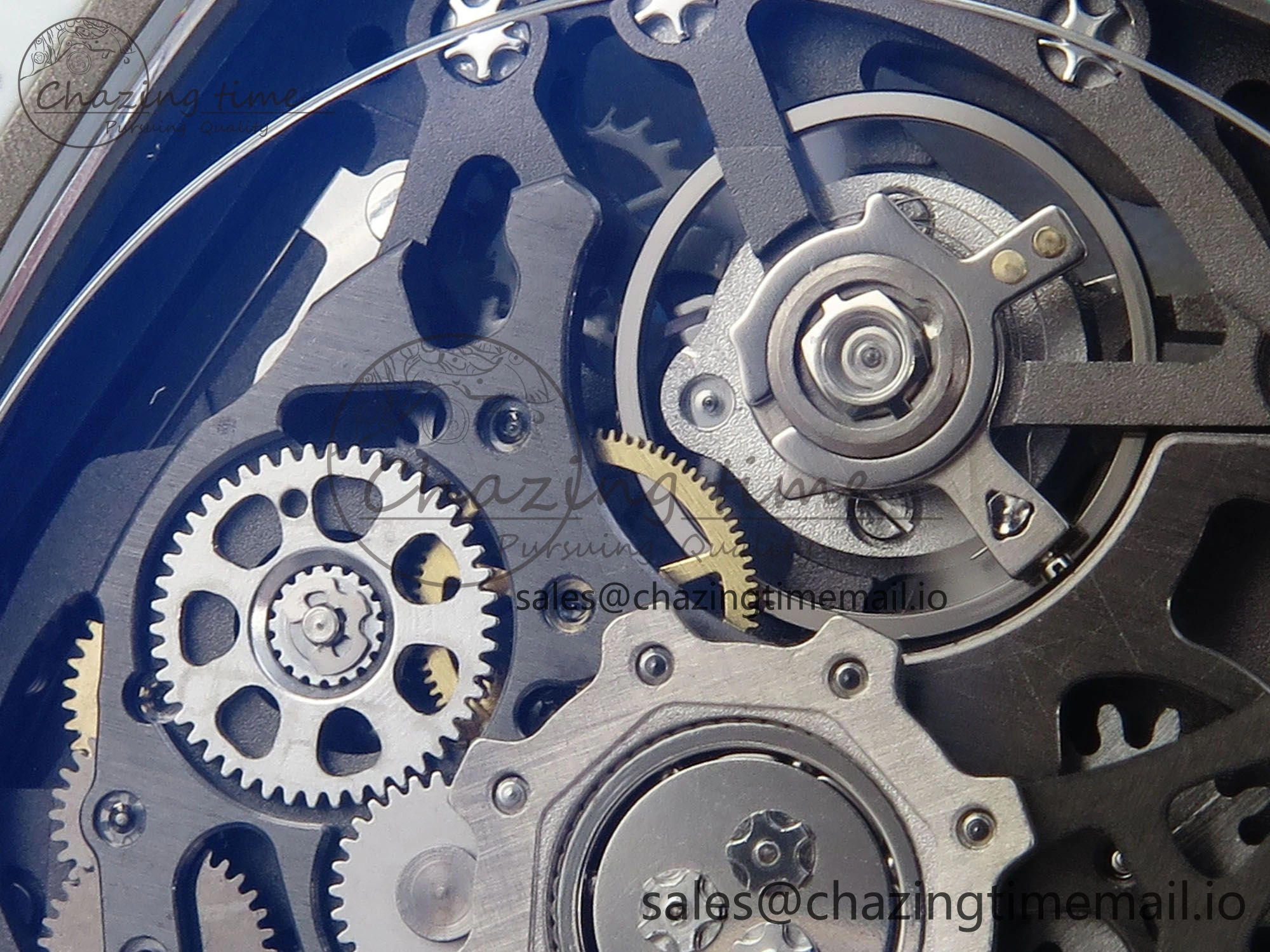 Custom Made RM67-02 White NTPT France Dial on White Nylon strap CRMA7 Clone