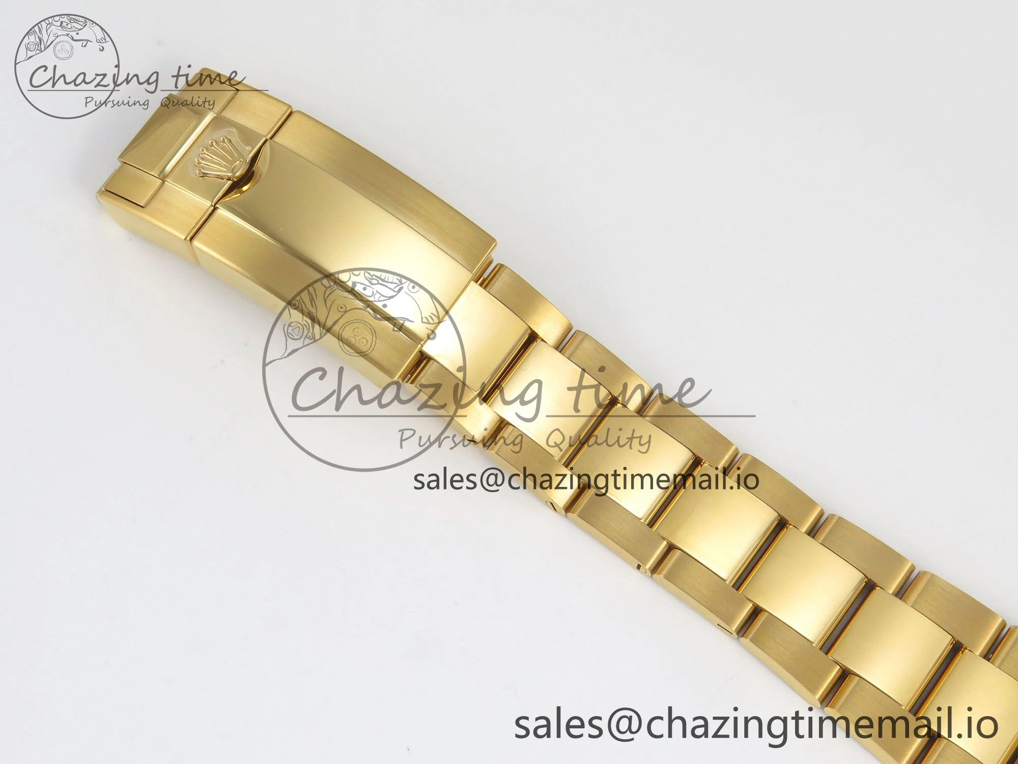 Custom Modded Daytona 40mm MPF Skeleton Dial Green Crystals Bezel on YG Bracelet SA4801