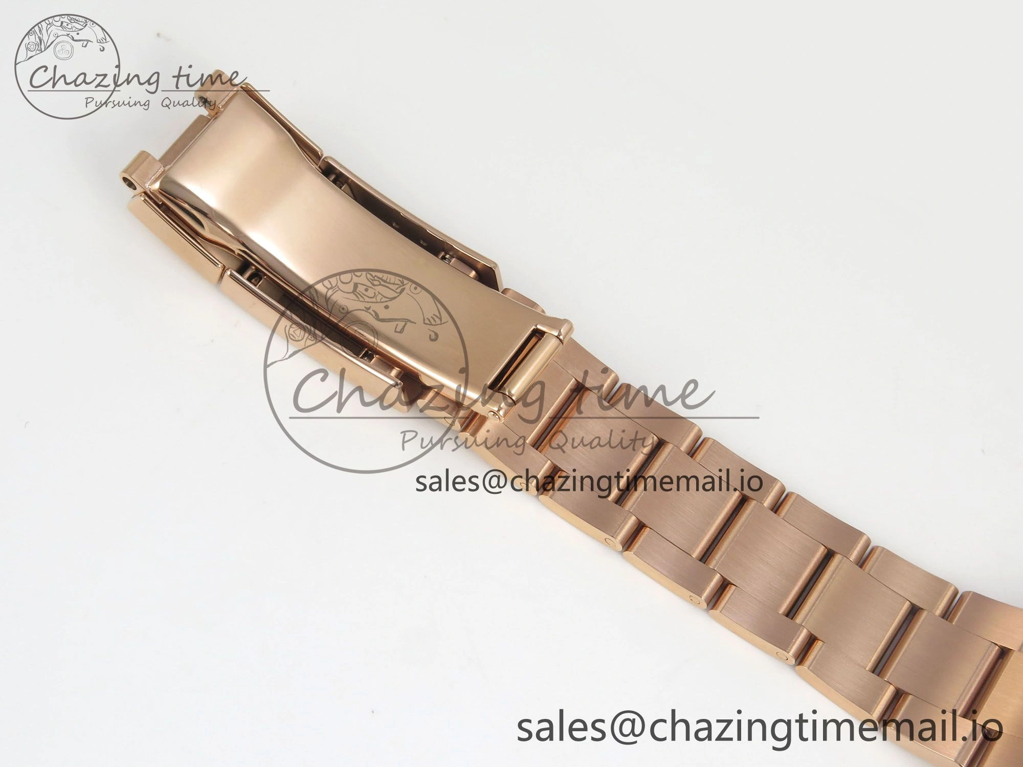 Custom Modded Daytona 40mm MPF Skeleton Dial Rainbow Crystals Bezel on RG Bracelet SA4801