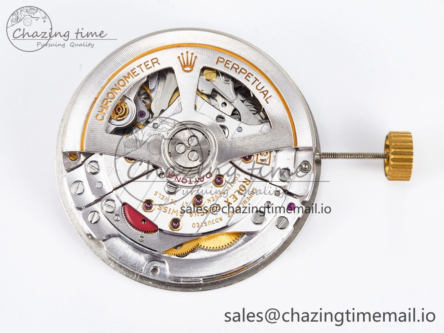 Custom Modded Daytona DD4131 Super Clone 28800 VPH Automatic Movement (Silver Color)