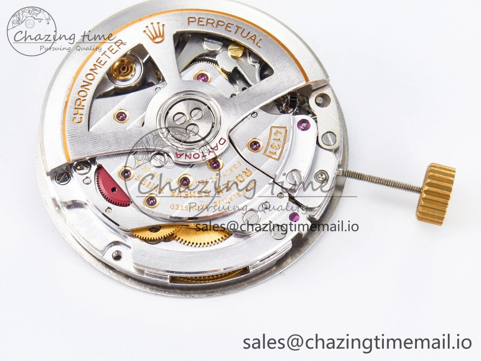 Custom Modded Daytona DD4131 Super Clone 28800 VPH Automatic Movement (Silver Color)