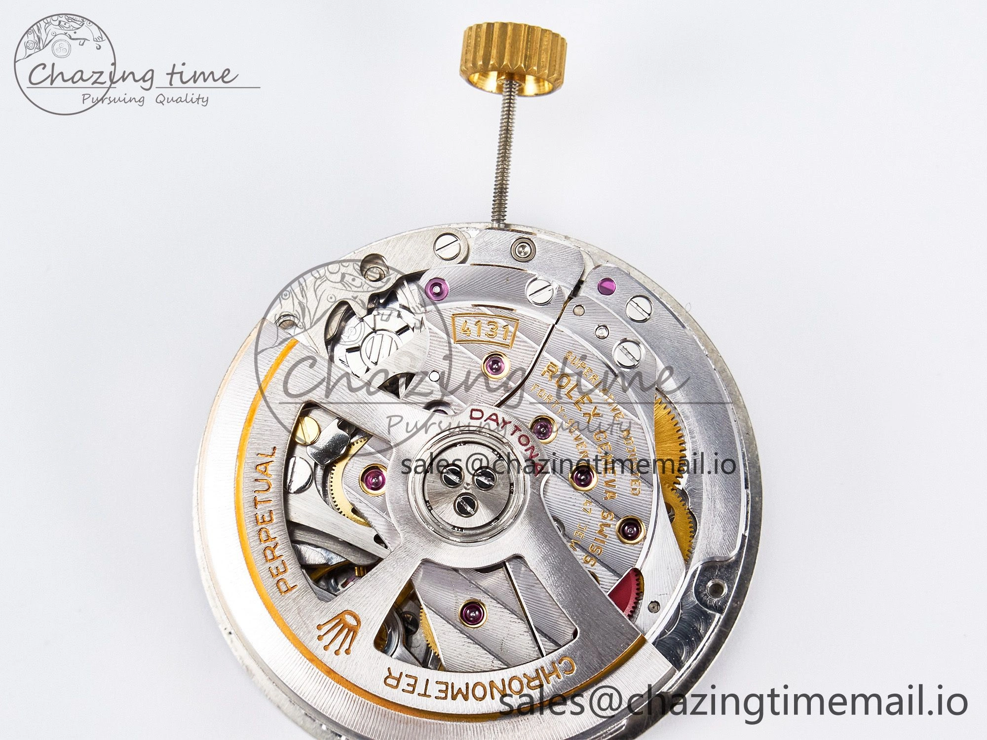 Custom Modded Daytona DD4131 Super Clone 28800 VPH Automatic Movement (Silver Color)