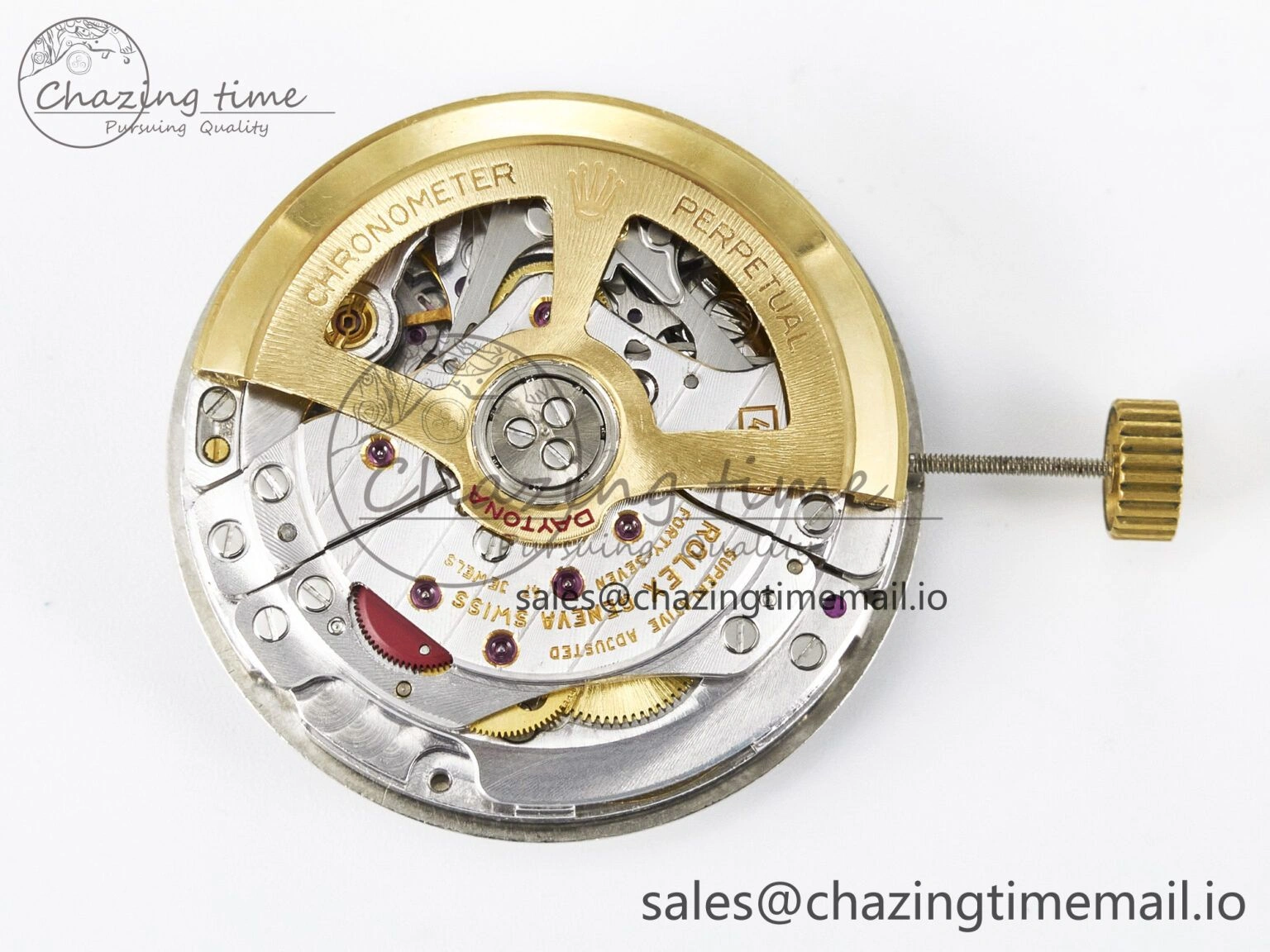 Custom Modded Daytona DD4132 VSV Super Clone 28800 VPH Automatic Movement (Silver Color)