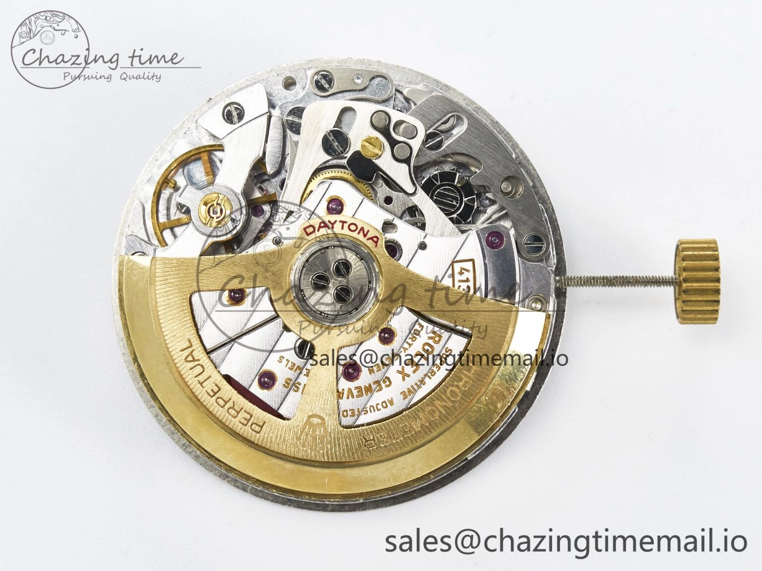 Custom Modded Daytona DD4132 VSV Super Clone 28800 VPH Automatic Movement (Silver Color)