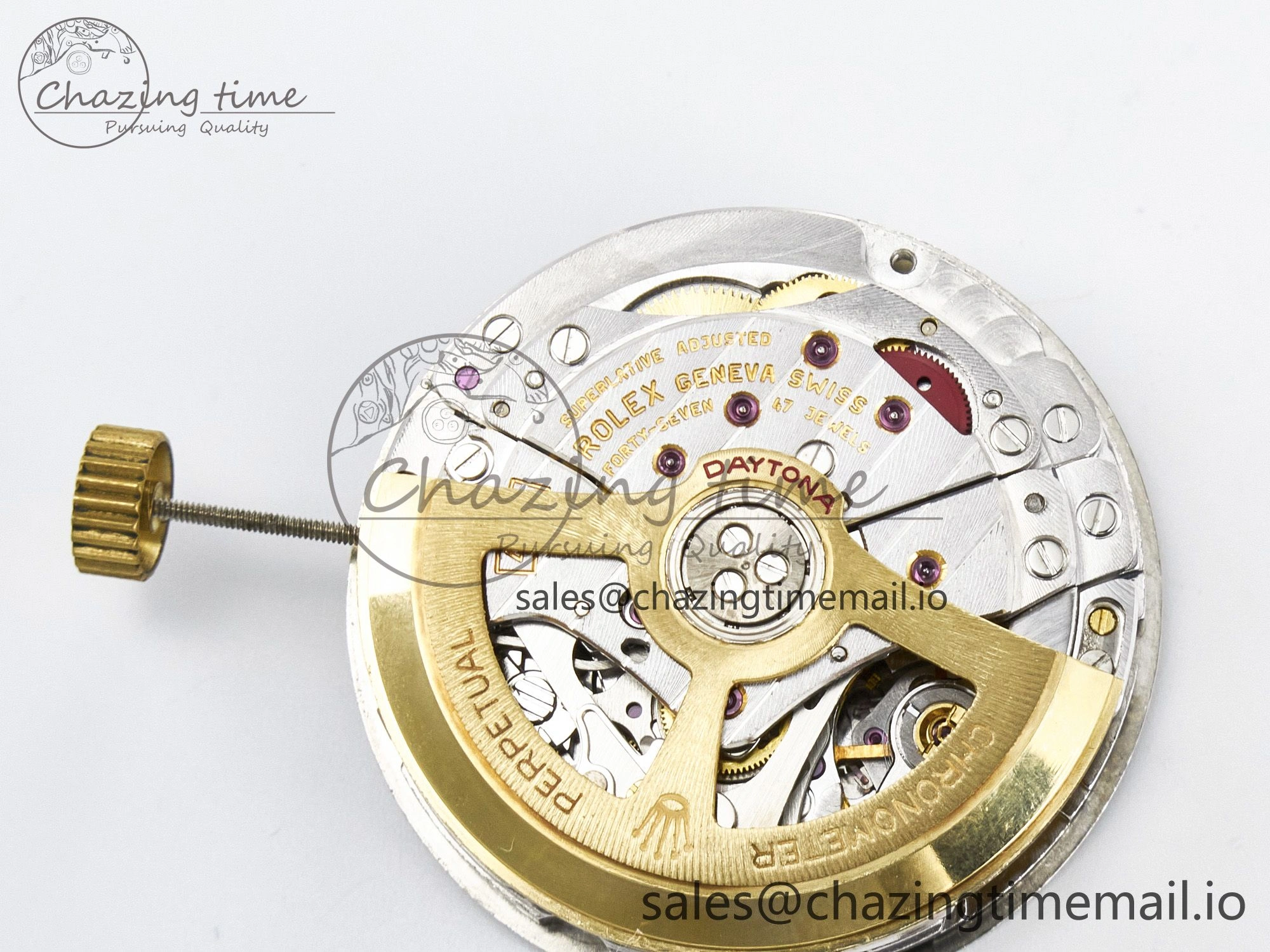 Custom Modded Daytona DD4132 VSV Super Clone 28800 VPH Automatic Movement (Silver Color)