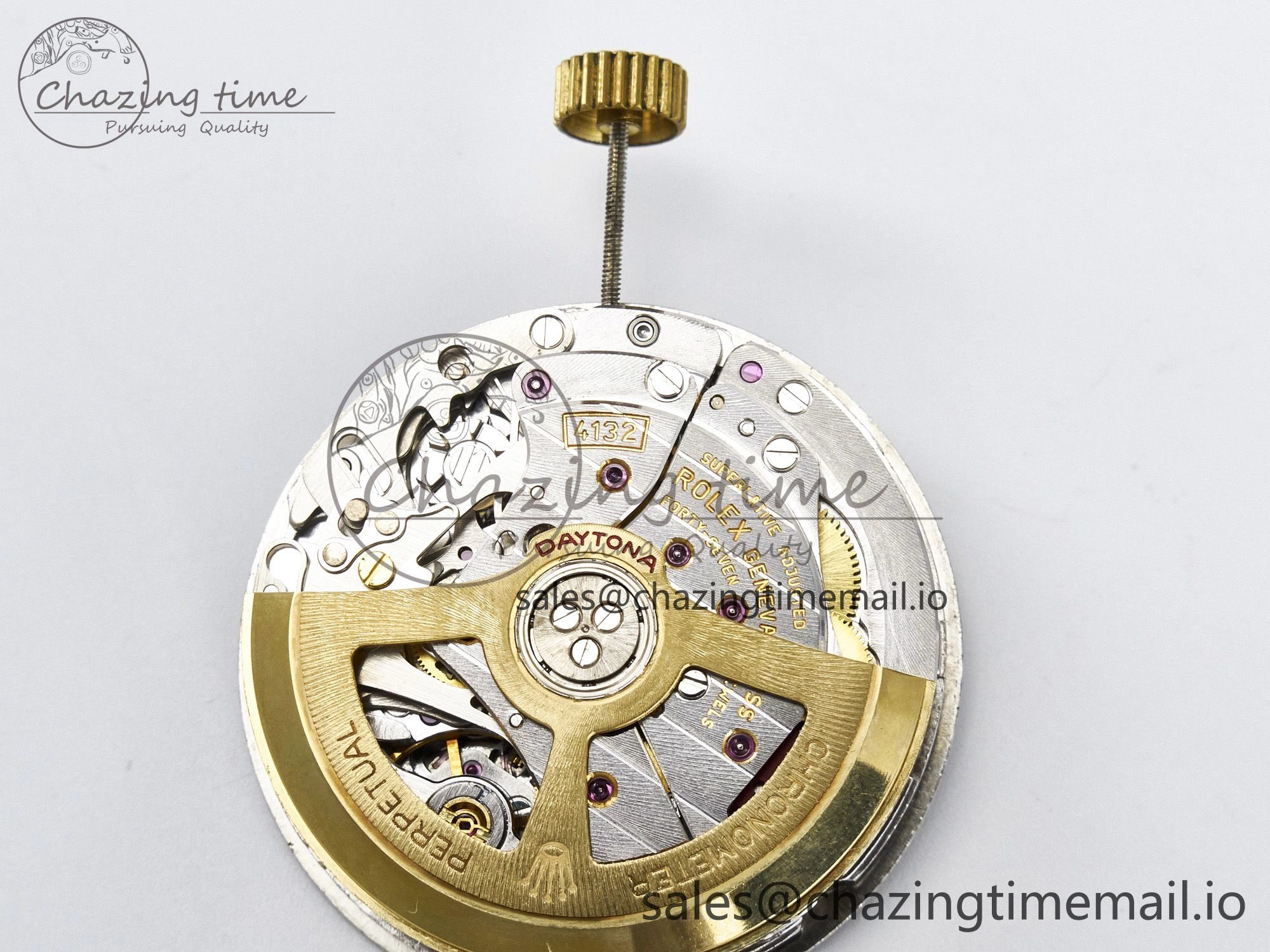 Custom Modded Daytona DD4132 VSV Super Clone 28800 VPH Automatic Movement (Silver Color)
