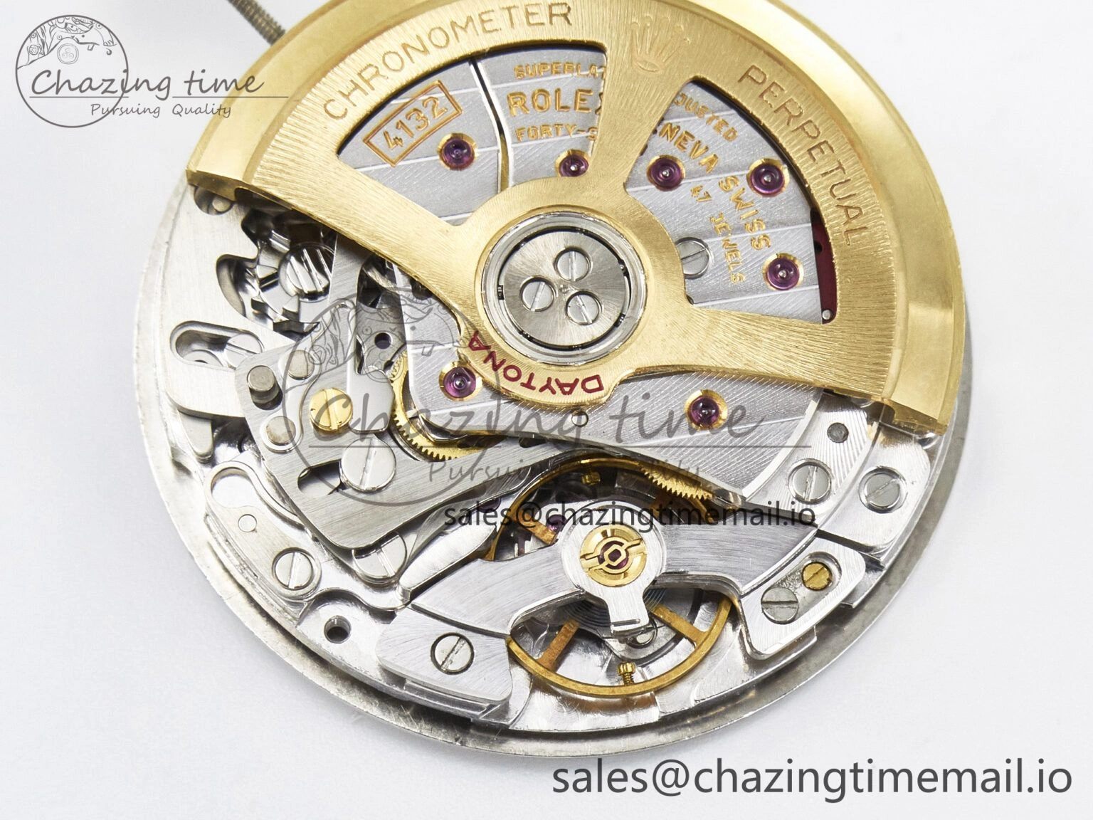 Custom Modded Daytona DD4132 VSV Super Clone 28800 VPH Automatic Movement (Silver Color)