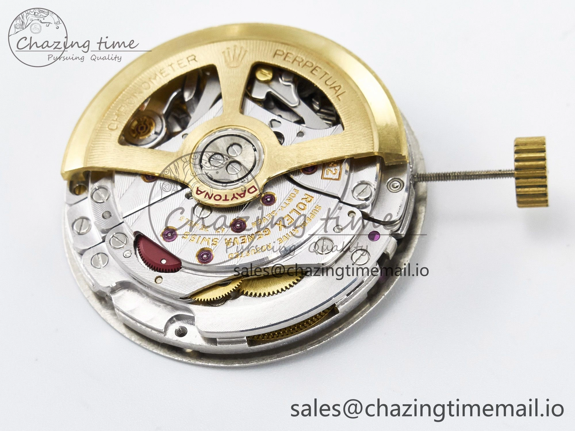 Custom Modded Daytona DD4132 VSV Super Clone 28800 VPH Automatic Movement (Silver Color)