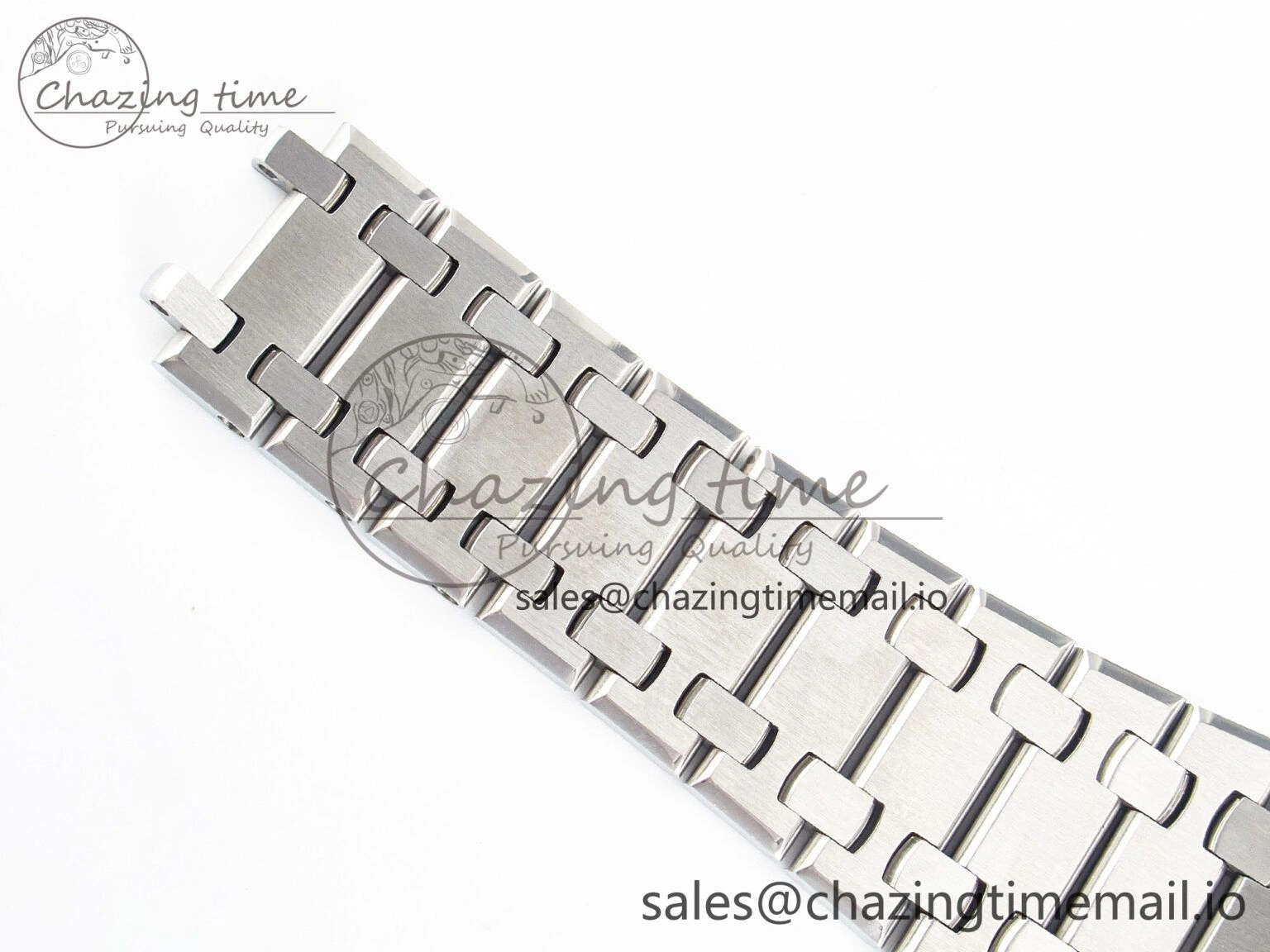 Custom Modded Royal Oak 39mm 15202 SS PPM Blue Textured Dial on SS Bracelet AP2121