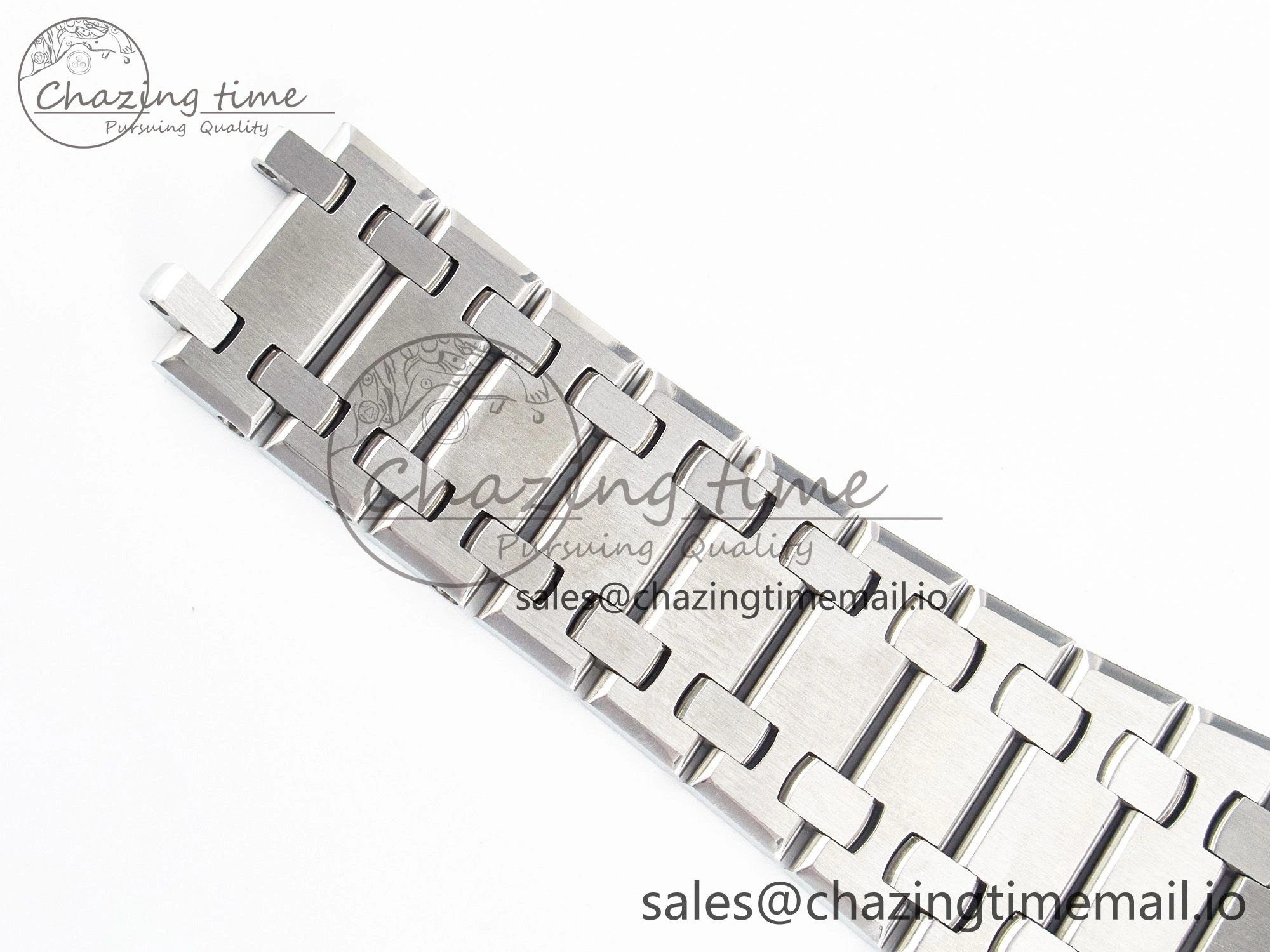 Custom Modded Royal Oak 39mm 15202 SS PPM Blue Textured Dial on SS Bracelet AP2121