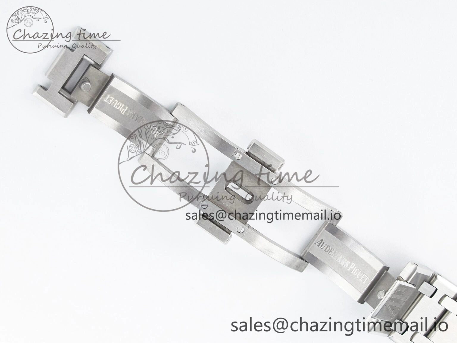 Custom Modded Royal Oak 39mm 15202 SS PPM Blue Textured Dial on SS Bracelet AP2121