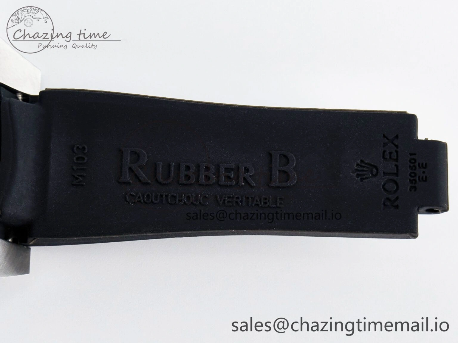 Custom Modded Submariner 40mm Black Ceramic Bezel on Black Rubber Strap 904L Steel MPF SH3135