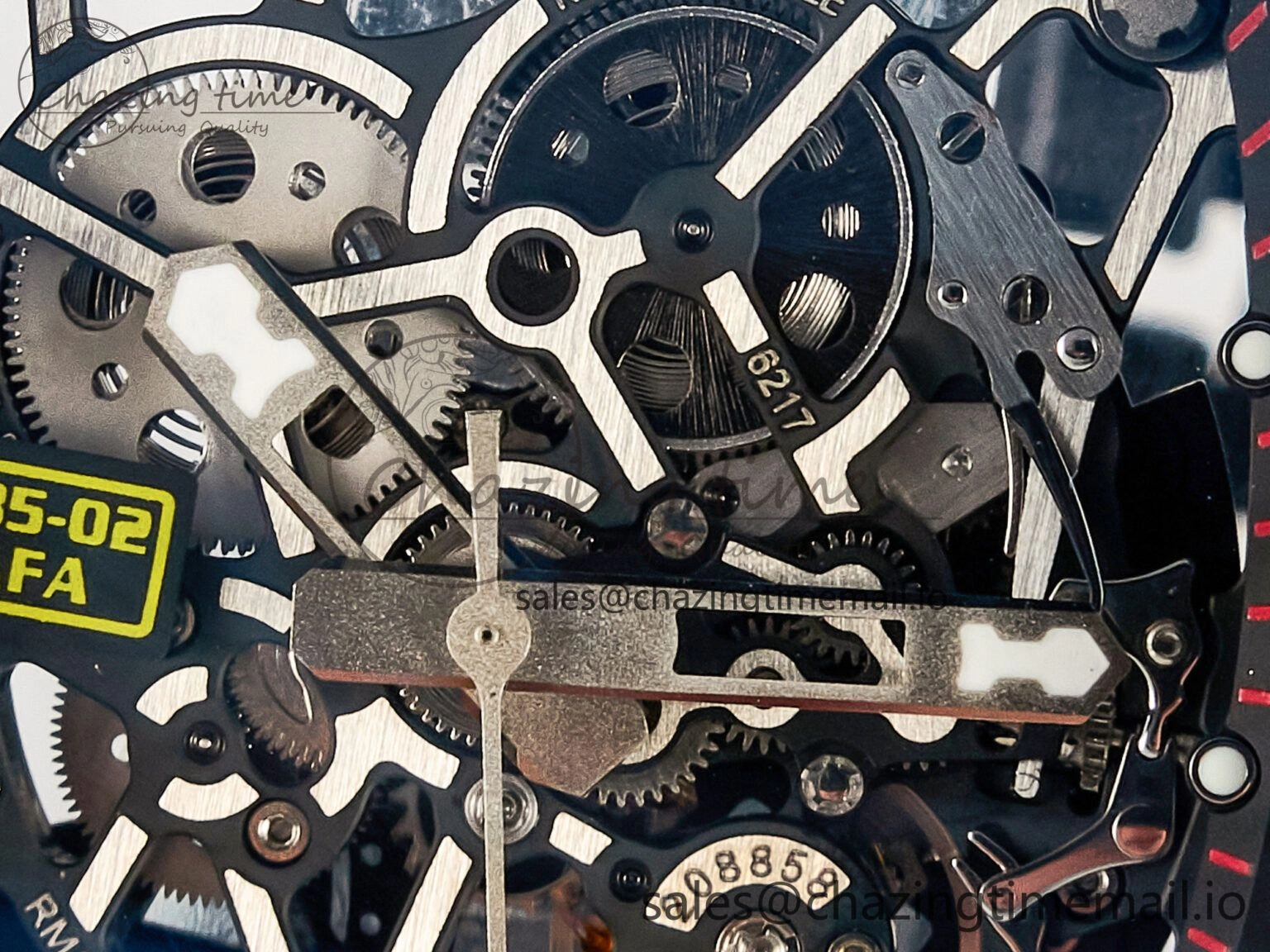 Custom RM035-02 NTPT PPMF 1:1 Best Edition Blue Crown on Nylon Strap Custom Vaucher Movement