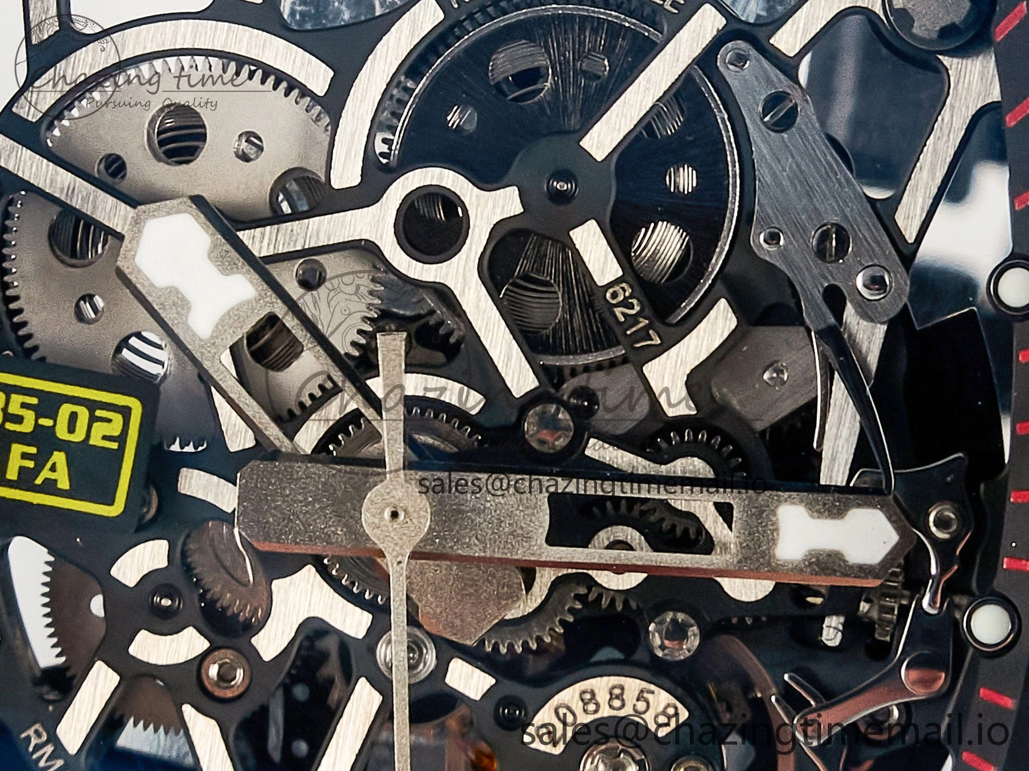 Custom RM035-02 NTPT PPMF 1:1 Best Edition Blue Crown on Nylon Strap Custom Vaucher Movement