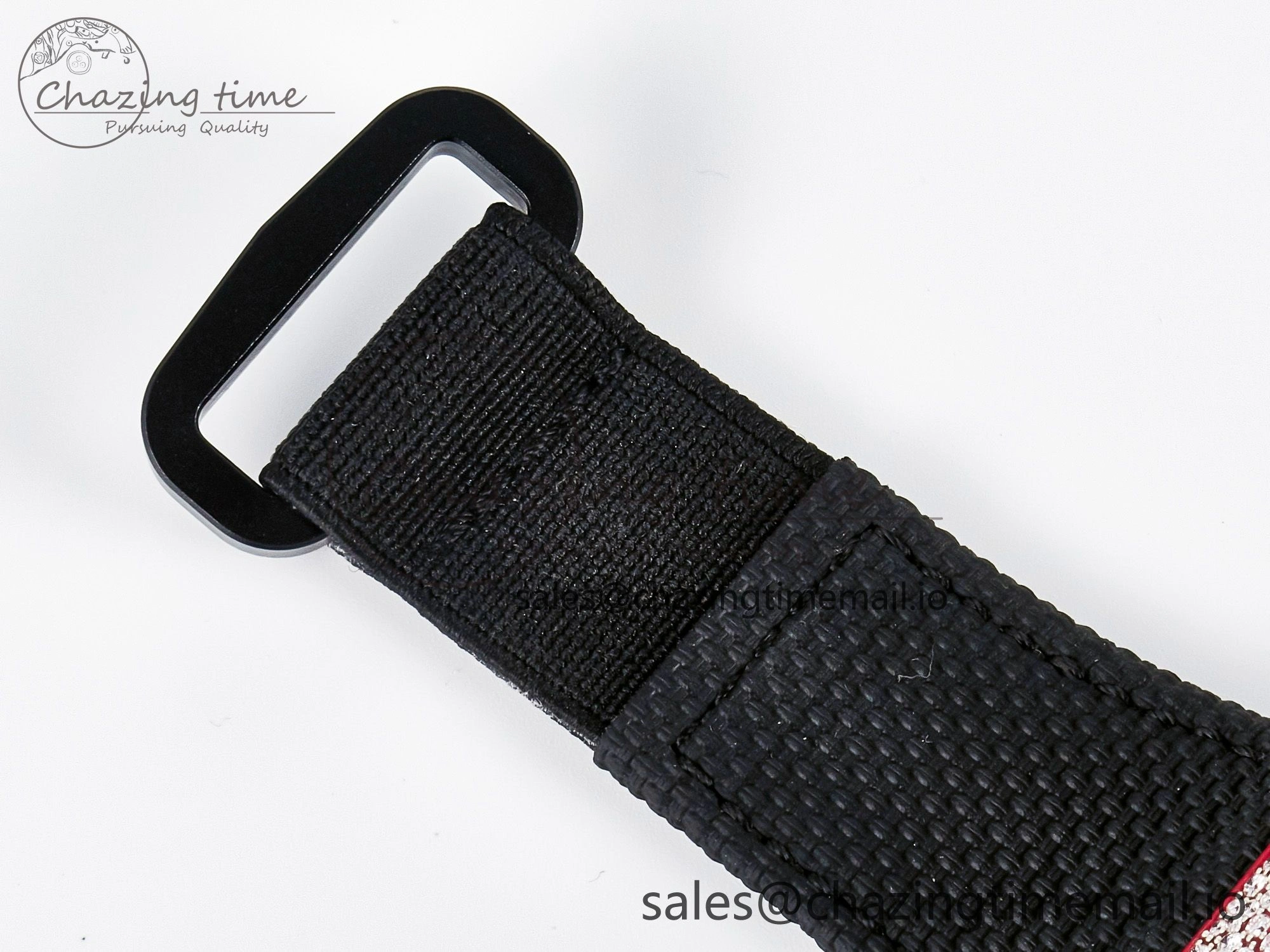 Custom RM035-02 Red NTPT PPMF 1:1 Best Edition Red Crown on Nylon Strap Custom Vaucher Movement