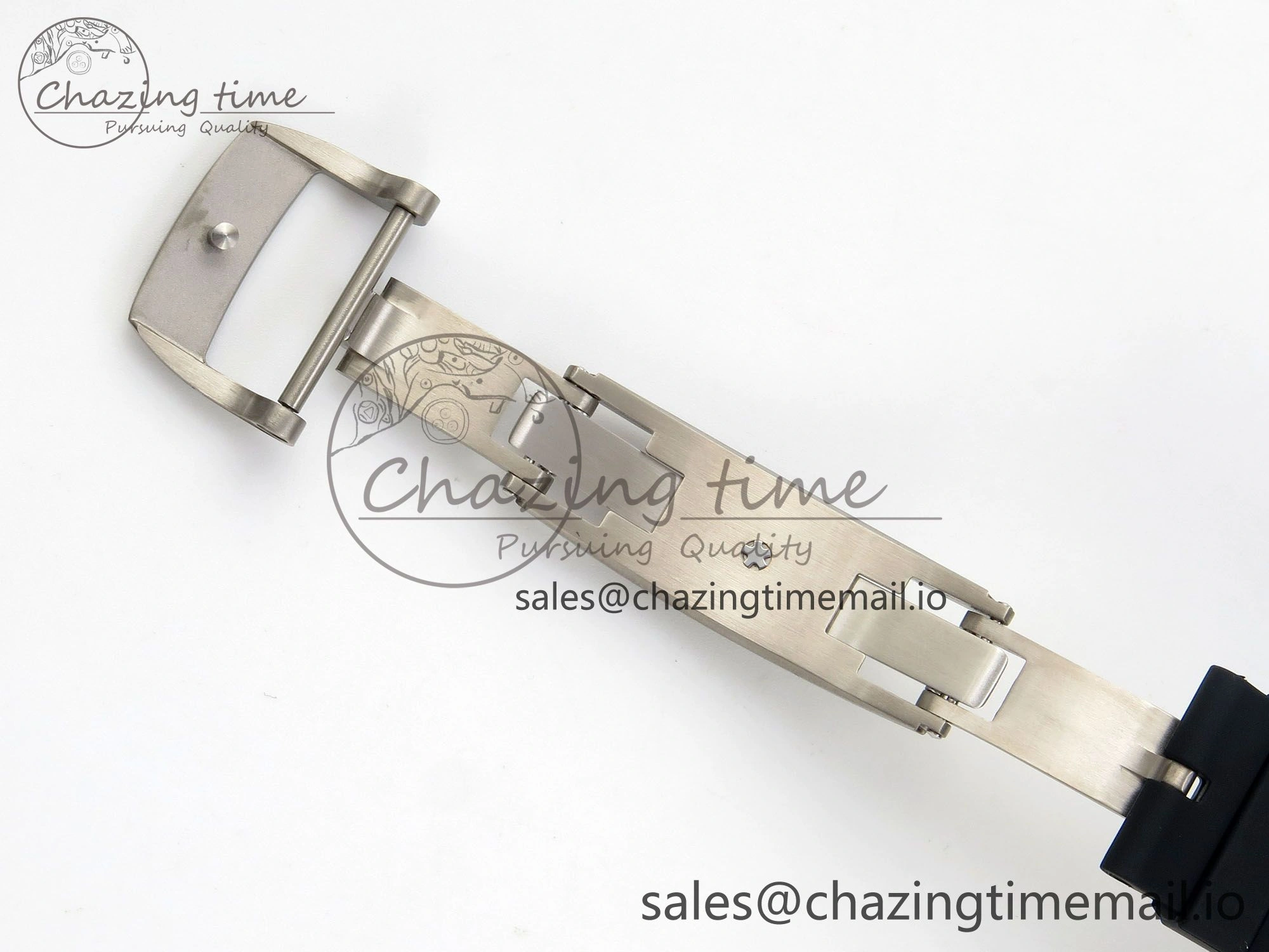 Custom RM055 Black Ceramic ZGF Best Edition Black Inner Bezel on Black Rubber Strap Vaucher Manufacture Fleurier Movement (Free Sprung)