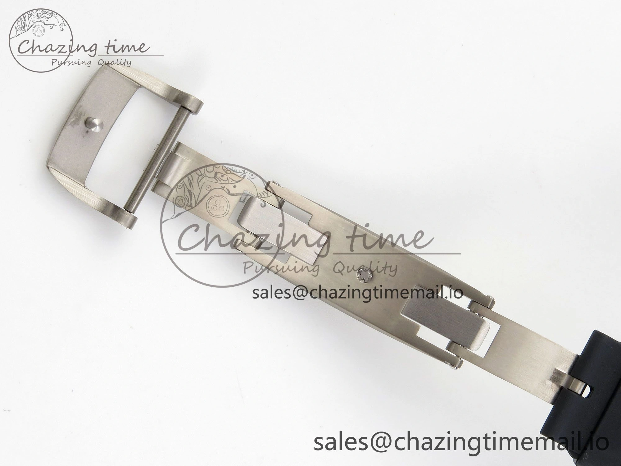 Custom RM055 Black Ceramic ZGF Best Edition RG Inner Bezel on Black Rubber Strap Vaucher Manufacture Fleurier Movement (Free Sprung)