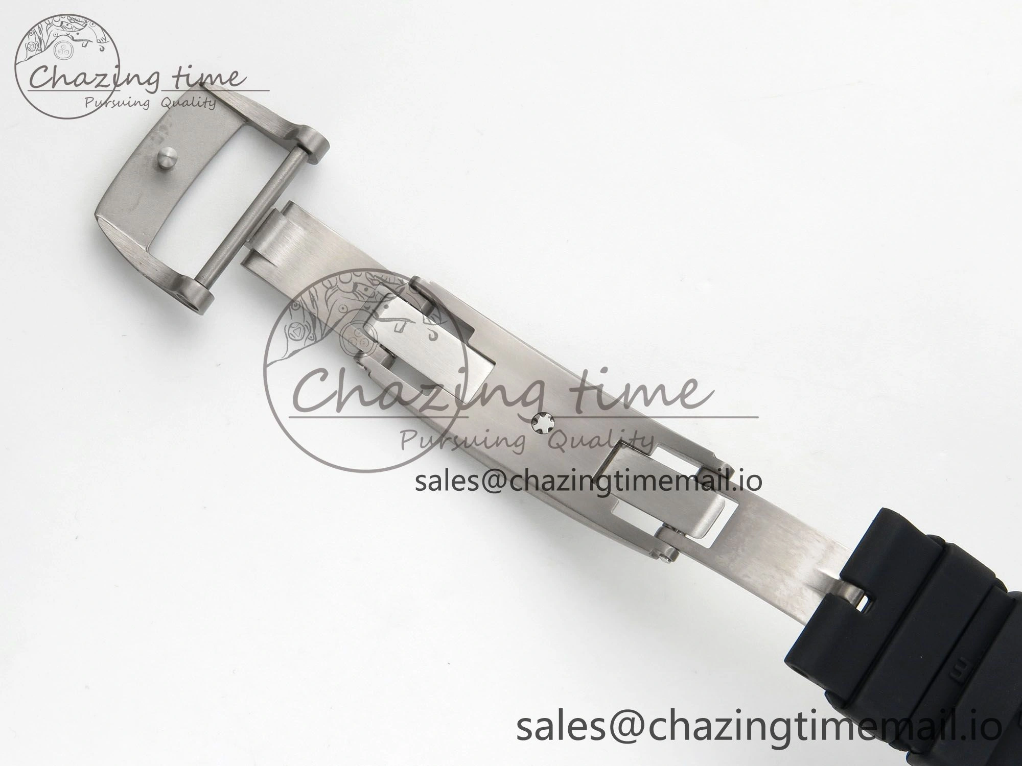 Custom RM055 Black Ceramic ZGF Best Edition Silver Inner Bezel on Black Rubber Strap Vaucher Manufacture Fleurier Movement (Free Sprung)