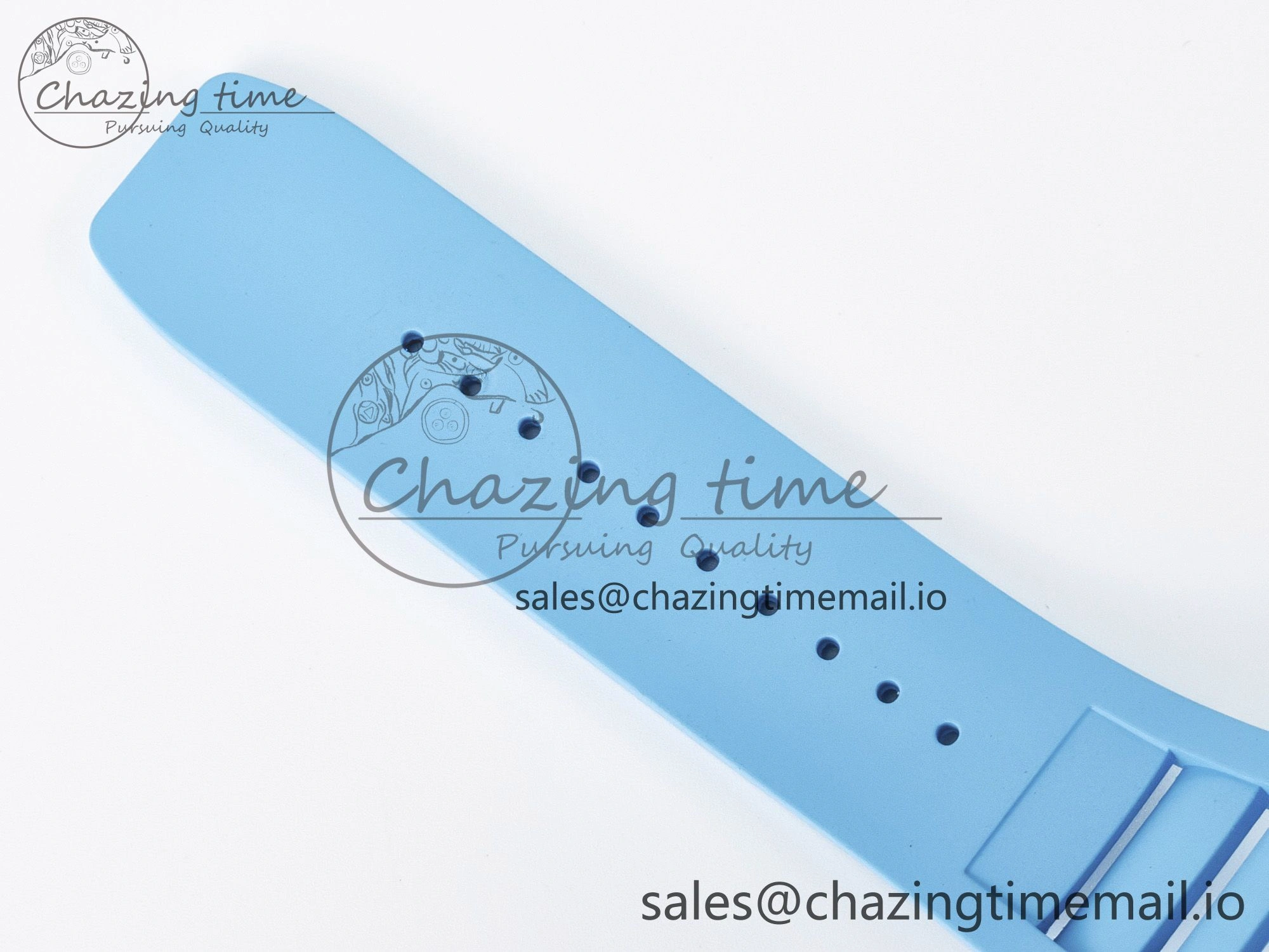 Custom RM055 NTPT APSF 1:1 Best Edition Blue Bezel Blue Crown on Rubber Strap Custom Vaucher Movement