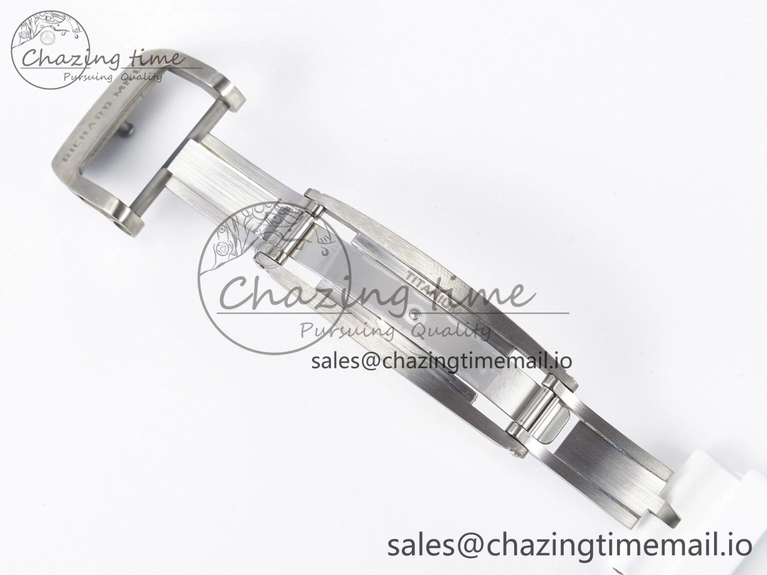 Custom RM055 NTPT APSF 1:1 Best Edition White Bezel White Crown on Rubber Strap Custom Vaucher Movement