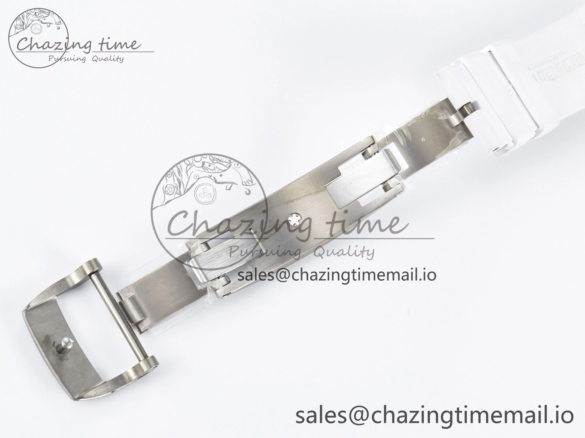 Custom RM055 NTPT PPMF 1:1 Best Edition Blue Bezel Blue Crown on Rubber Strap Custom Vaucher Movement