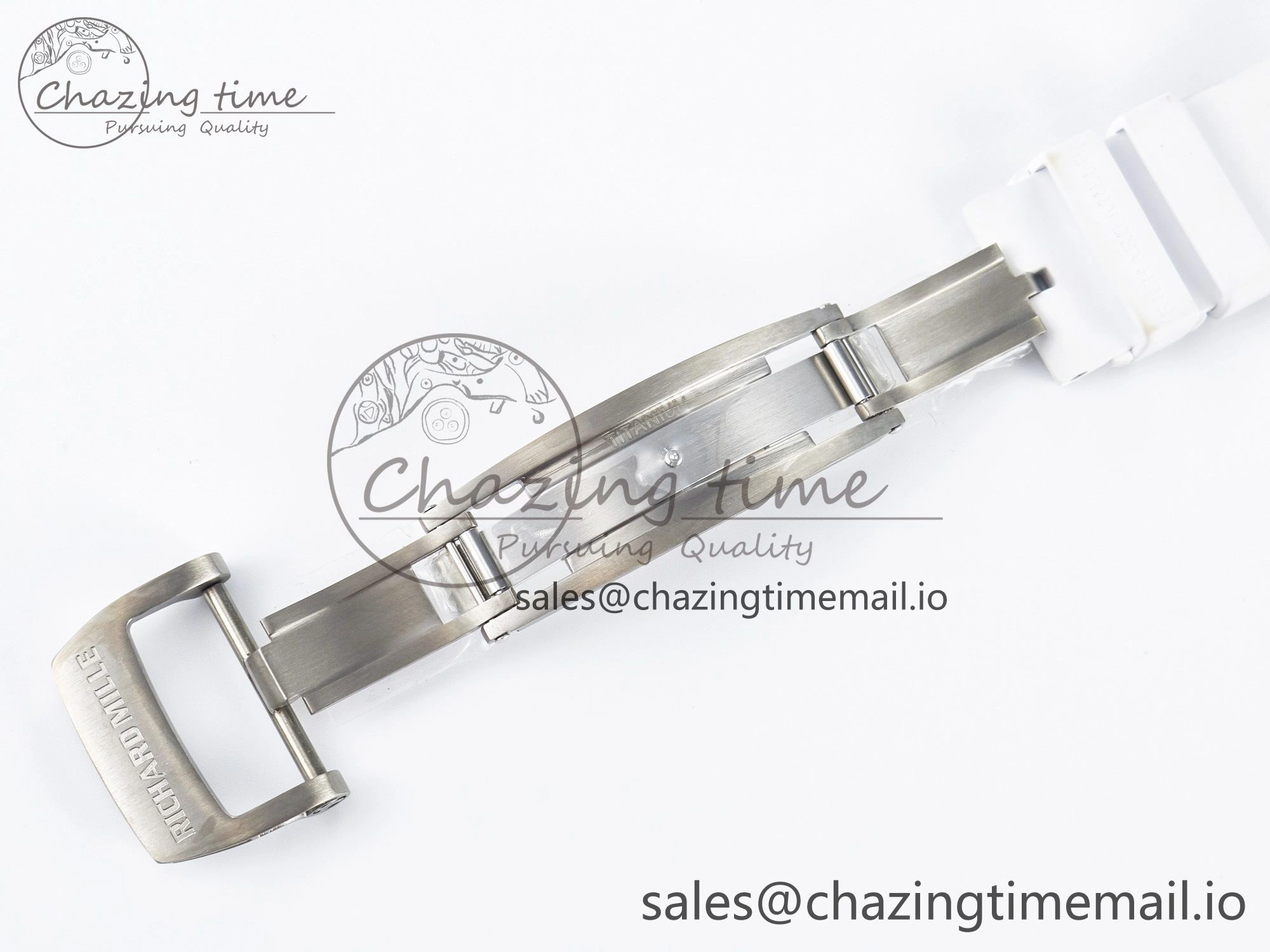 Custom RM055 NTPT PPMF 1:1 Best Edition Blue Bezel Blue Crown on Rubber Strap Custom Vaucher Movement