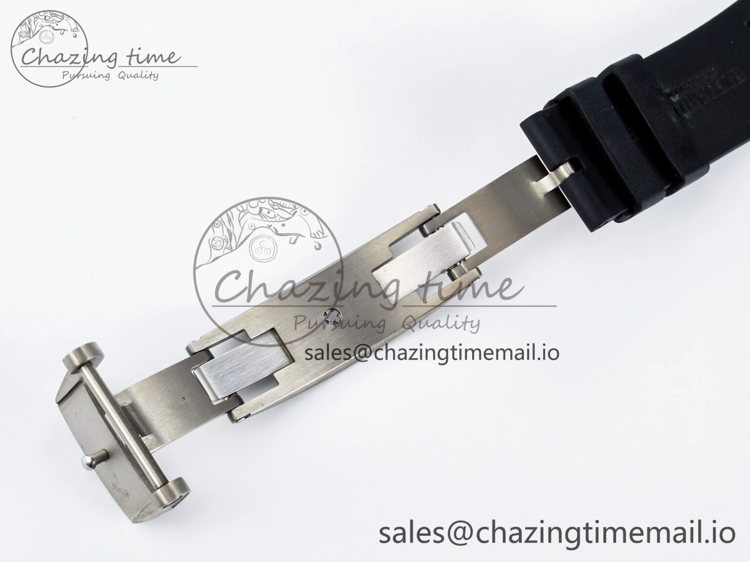 Custom RM055 NTPT  Ti PPMF 1:1 Best Edition Black Bezel Black Crown on Rubber Strap Custom Vaucher Movement