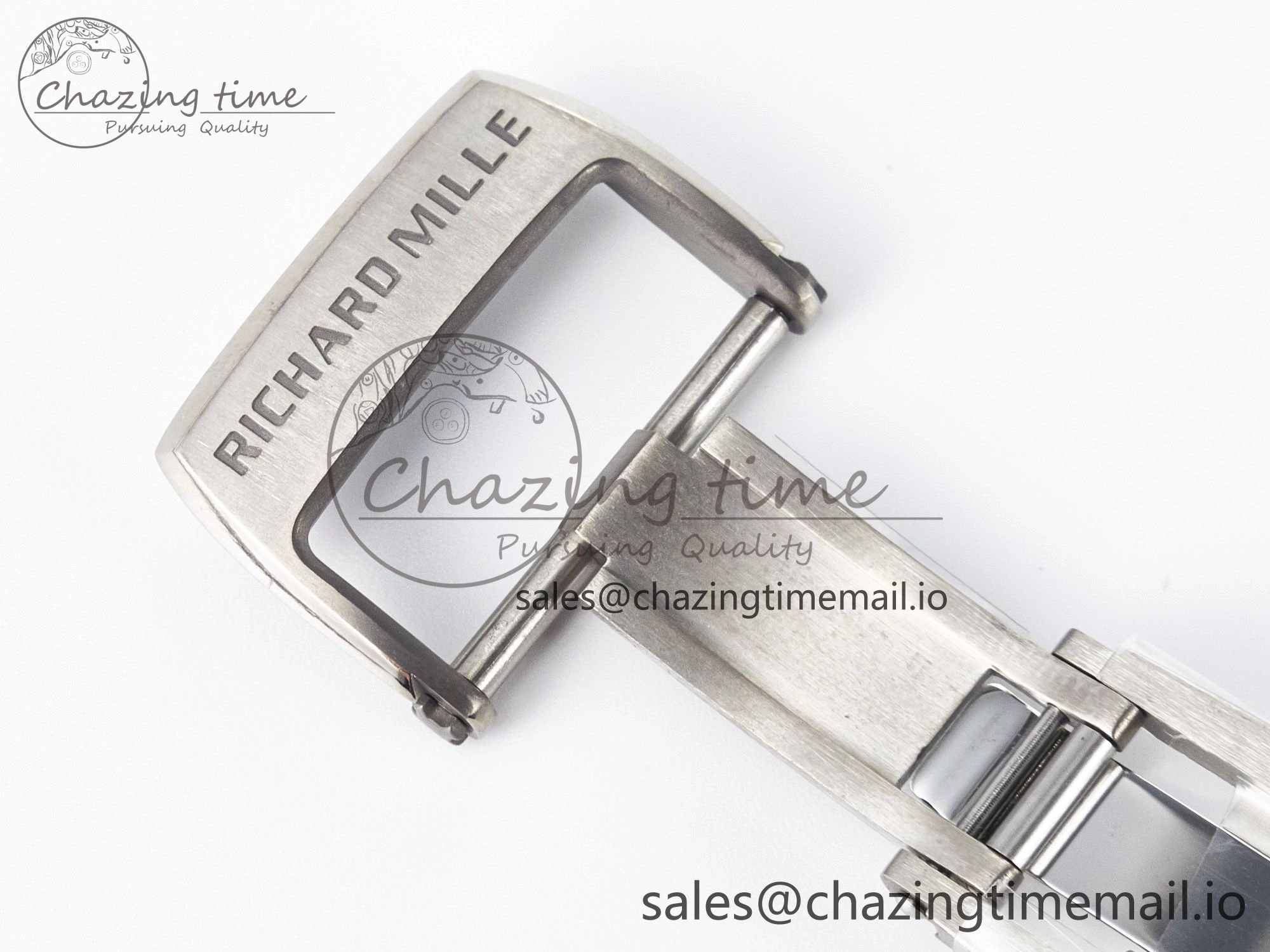 Custom RM055 White Ceramic APSF 1:1 Best Edition Black Bezel White Crown on Rubber Strap Custom Vaucher Movement