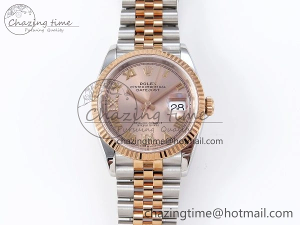 DATEJUST 36 SS RG 126231 VSF 1:1 BEST EDITION 904L STEEL RG DIAL ON JUBILEE BRACELET VS3235