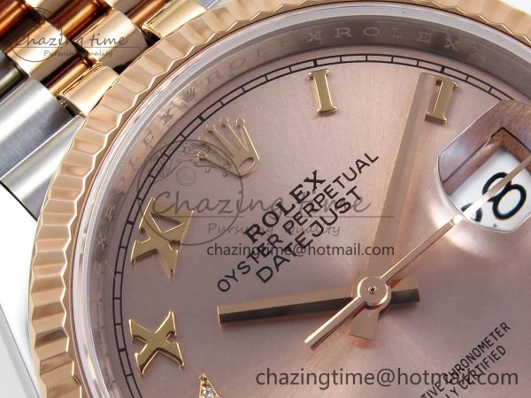 DATEJUST 36 SS RG 126231 VSF 1:1 BEST EDITION 904L STEEL RG DIAL ON JUBILEE BRACELET VS3235