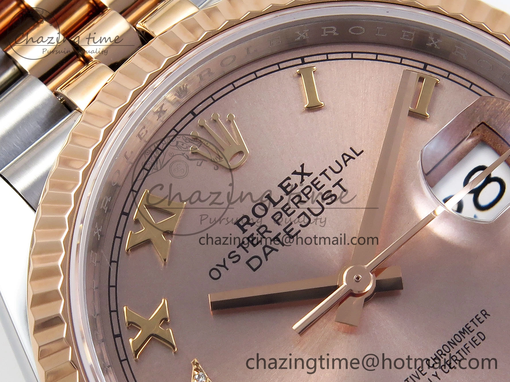 DATEJUST 36 SS RG 126231 VSF 1:1 BEST EDITION 904L STEEL RG DIAL ON JUBILEE BRACELET VS3235