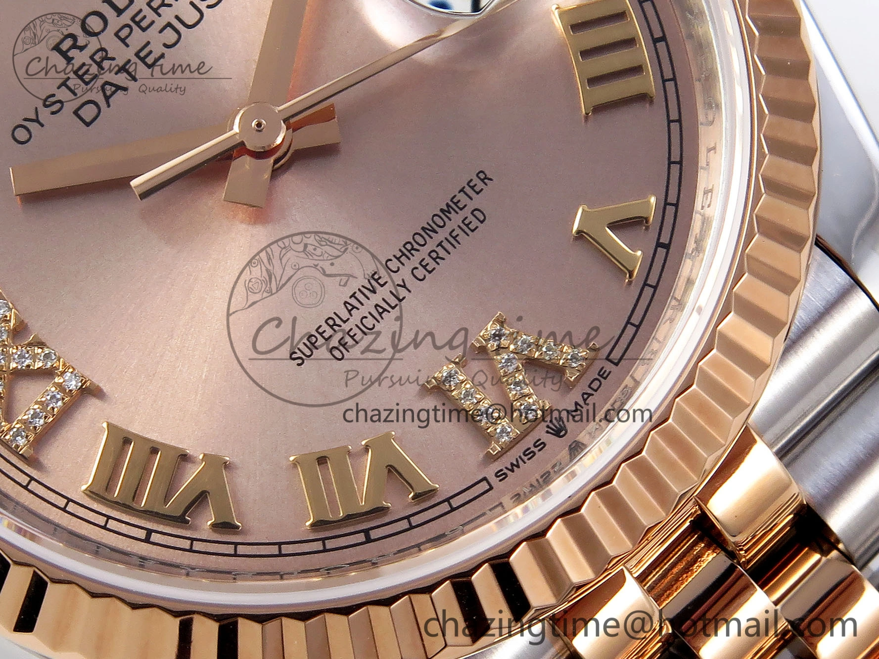 DATEJUST 36 SS RG 126231 VSF 1:1 BEST EDITION 904L STEEL RG DIAL ON JUBILEE BRACELET VS3235