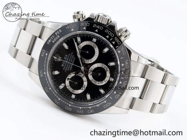 DAYTONA 116500 APSF 1:1 BEST EDITION BLACK DIAL ON SS BRACELET SH4130