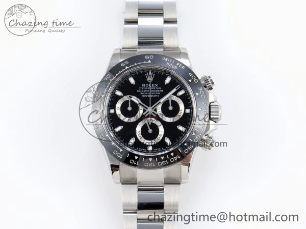DAYTONA 116500 APSF 1:1 BEST EDITION BLACK DIAL ON SS BRACELET SH4130