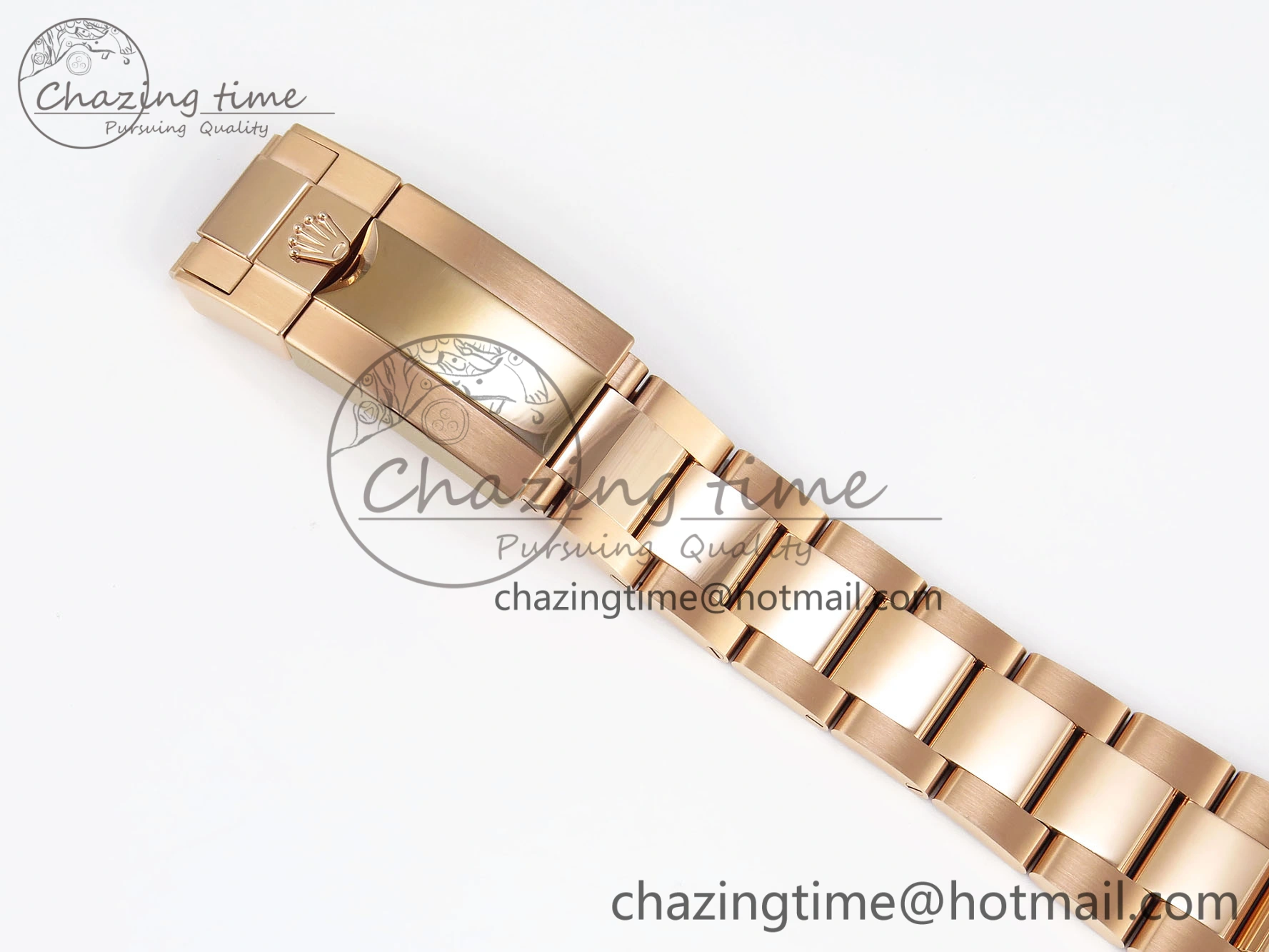DAYTONA 116505 RG OMF BEST EDITION BROWN BLACK DIAL ON RG BRACELET A7750 (SLIM MOVEMENT)