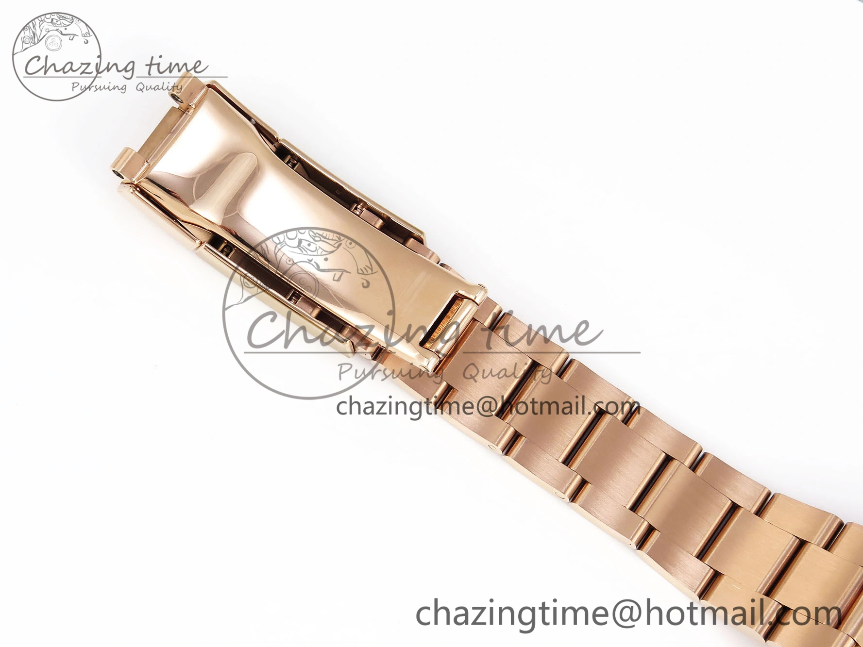 DAYTONA 116505 RG OMF BEST EDITION BROWN BLACK DIAL ON RG BRACELET A7750 (SLIM MOVEMENT)