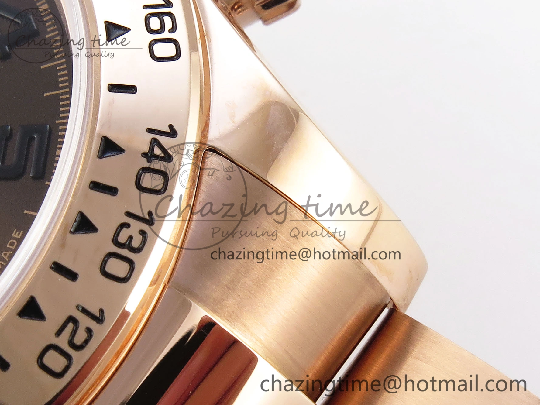 DAYTONA 116505 RG OMF BEST EDITION CHOCOLATE DIAL ON RG BRACELET A7750 (SLIM MOVEMENT)