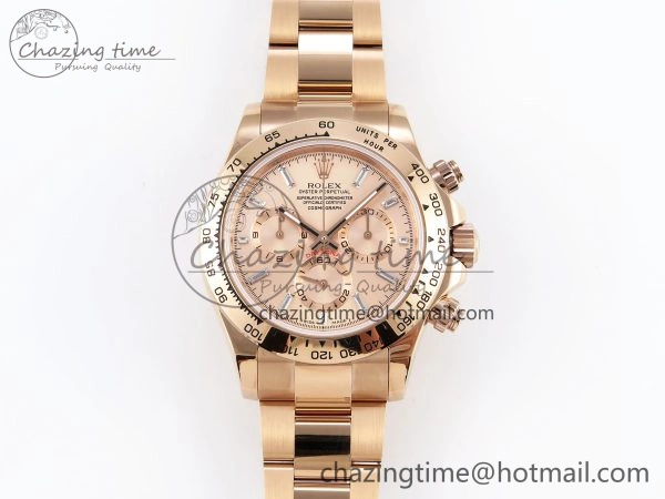 DAYTONA 116505 RG OMF BEST EDITION RG CRYSTAL DIAL ON RG BRACELET A7750 (SLIM MOVEMENT)