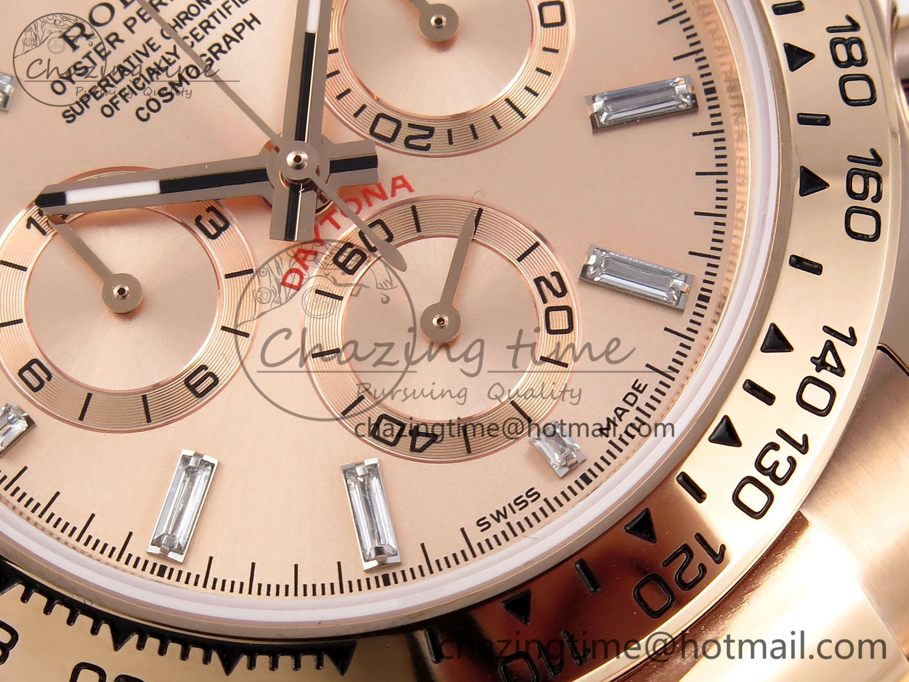 DAYTONA 116505 RG OMF BEST EDITION RG CRYSTAL DIAL ON RG BRACELET A7750 (SLIM MOVEMENT)