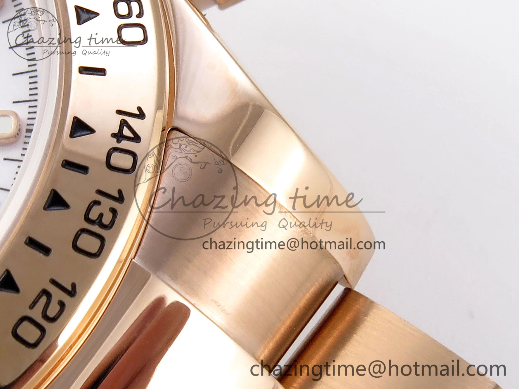 DAYTONA 116505 RG OMF BEST EDITION WHITE DIAL ON RG BRACELET A7750 (SLIM MOVEMENT)